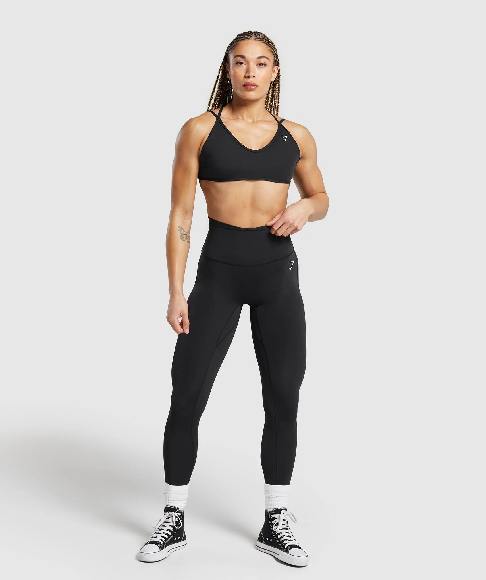 Gymshark Back Gains Sports Bra - Black - Image 5