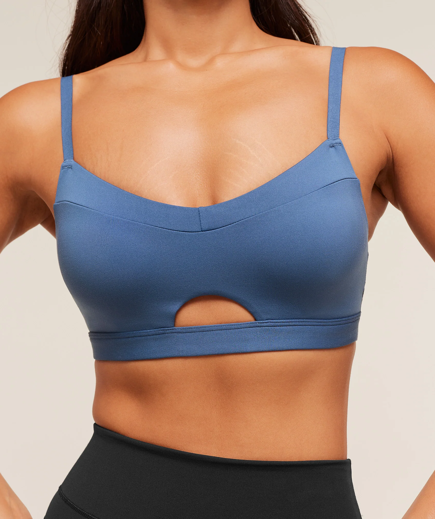 Gymshark Balcony Peekaboo Sports Bra - Compound Blue - Image 5