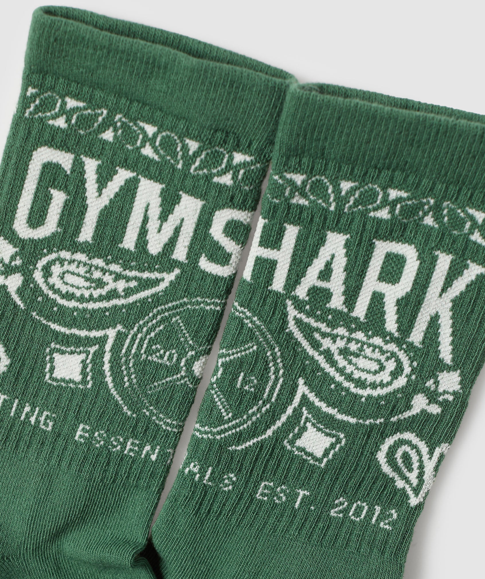 Gymshark Bandana Crew Sock - Classic Green - Image 2