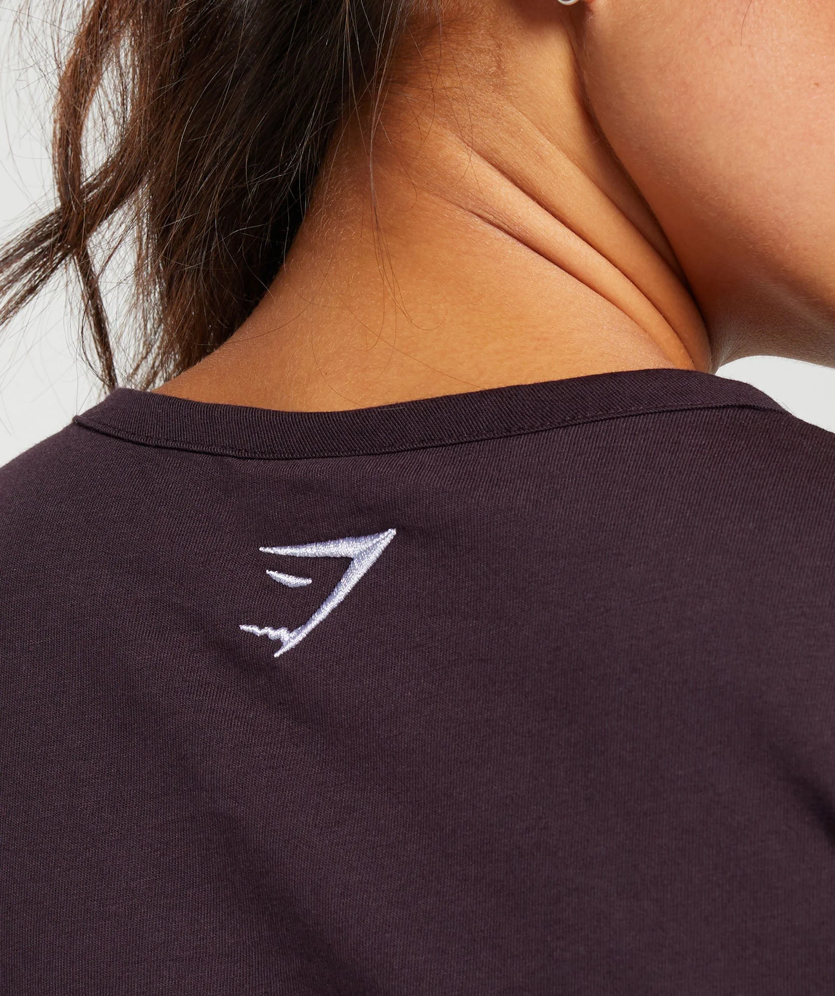 Gymshark Block Crop Top - Plum Brown - Image 6