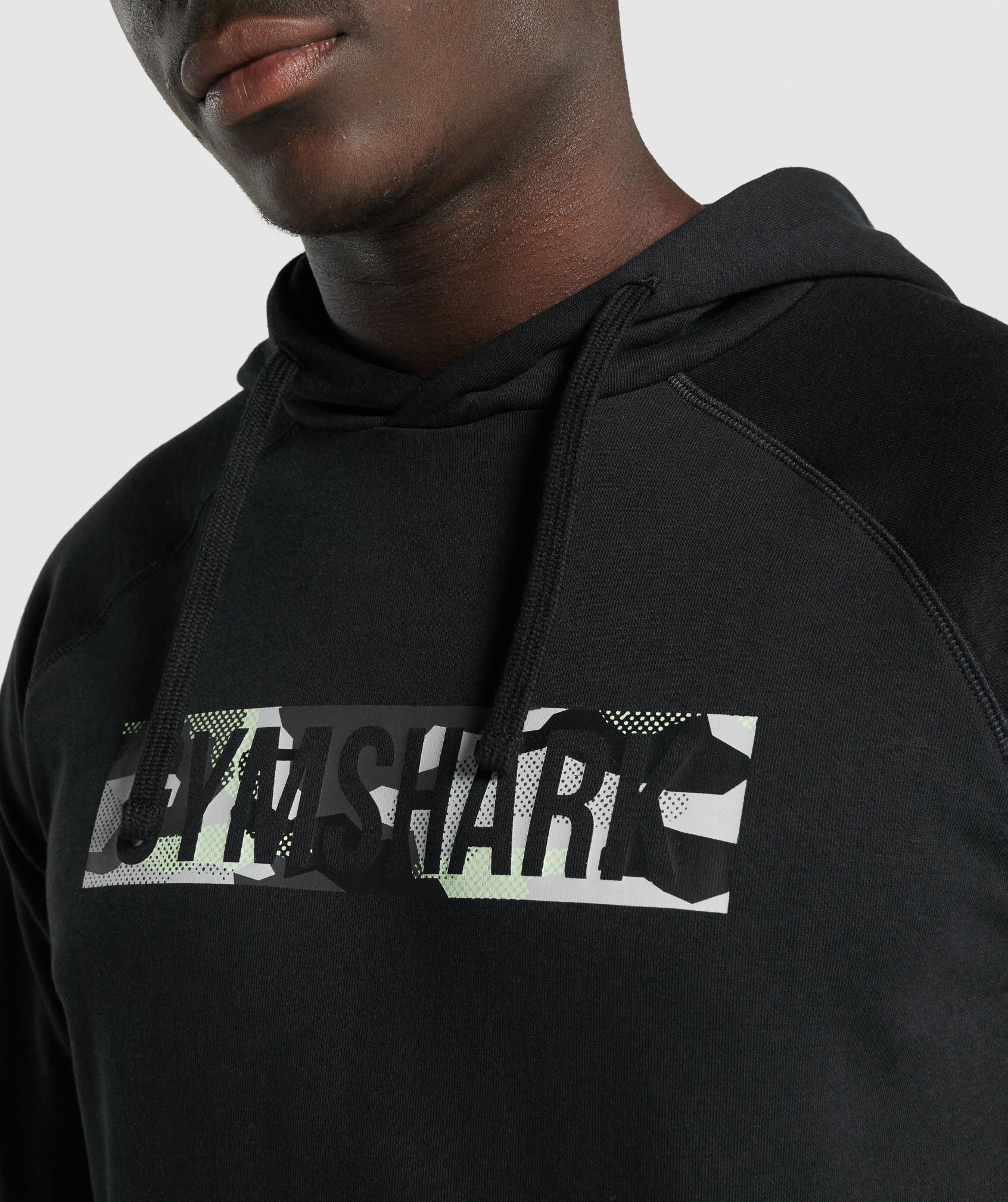 Gymshark Block Infill Hoodie - Black - Image 6