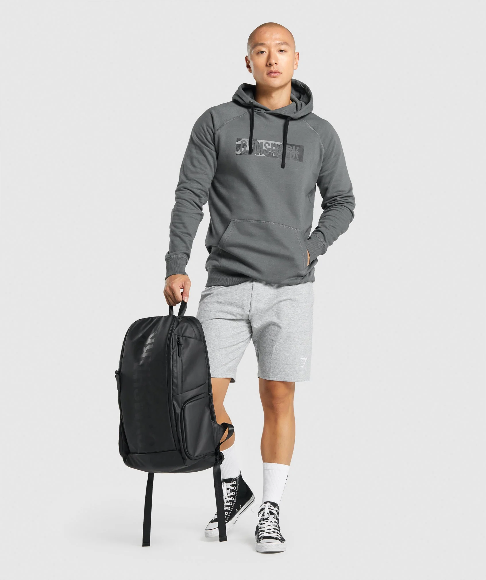 Gymshark Block Infill Hoodie - Charcoal - Image 4
