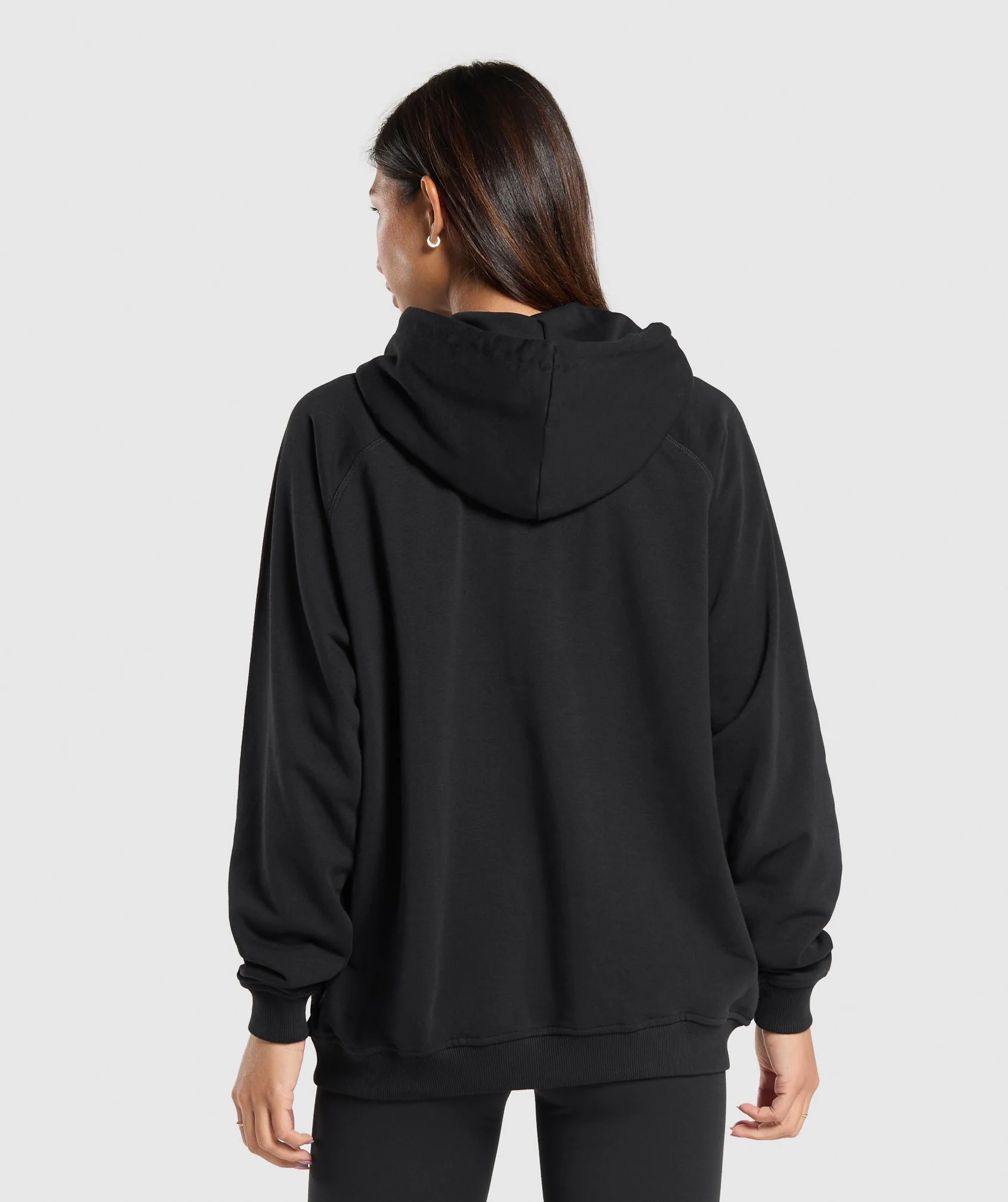 Gymshark Block Oversized Hoodie - Black - Image 2