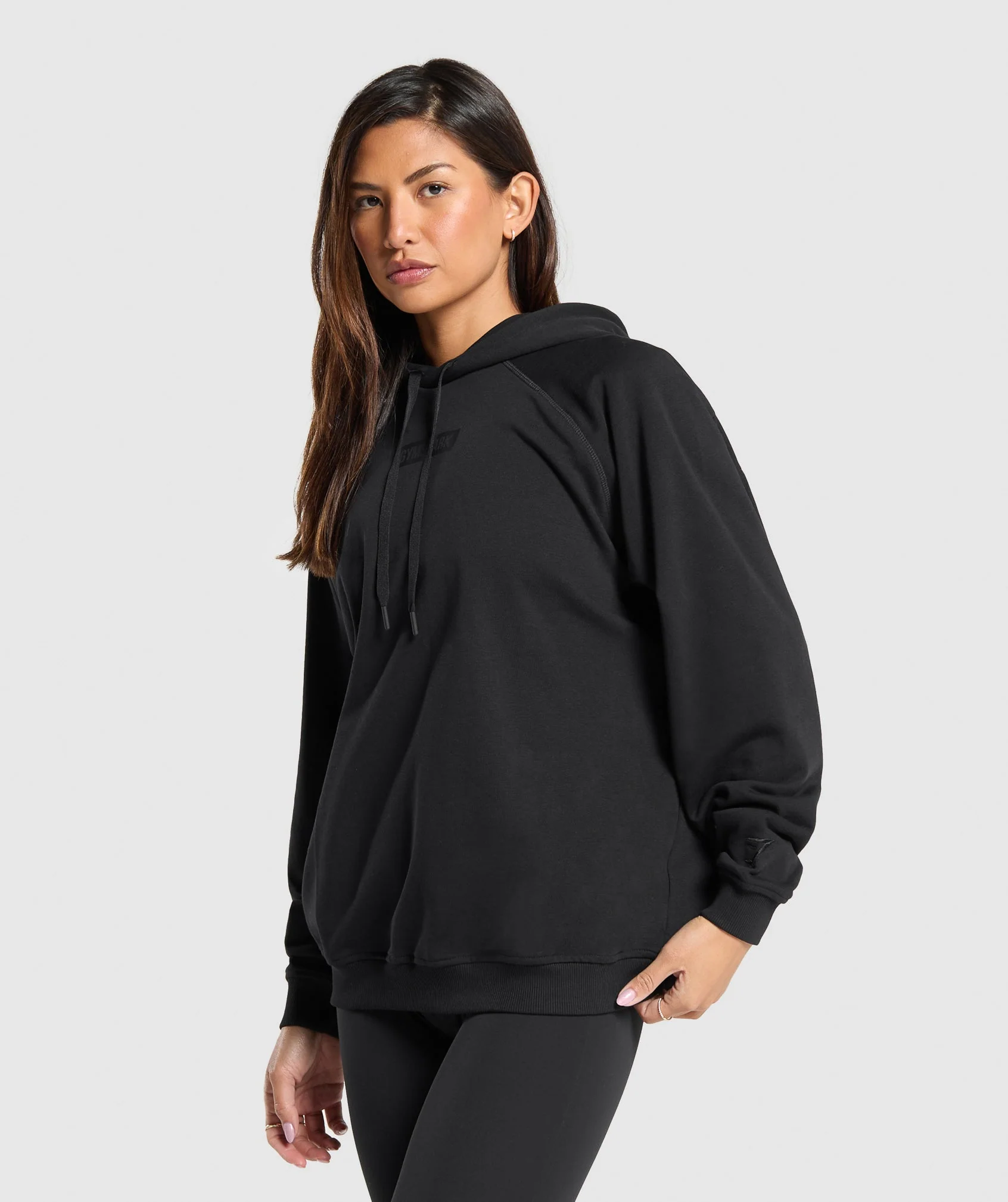 Gymshark Block Oversized Hoodie - Black - Image 3