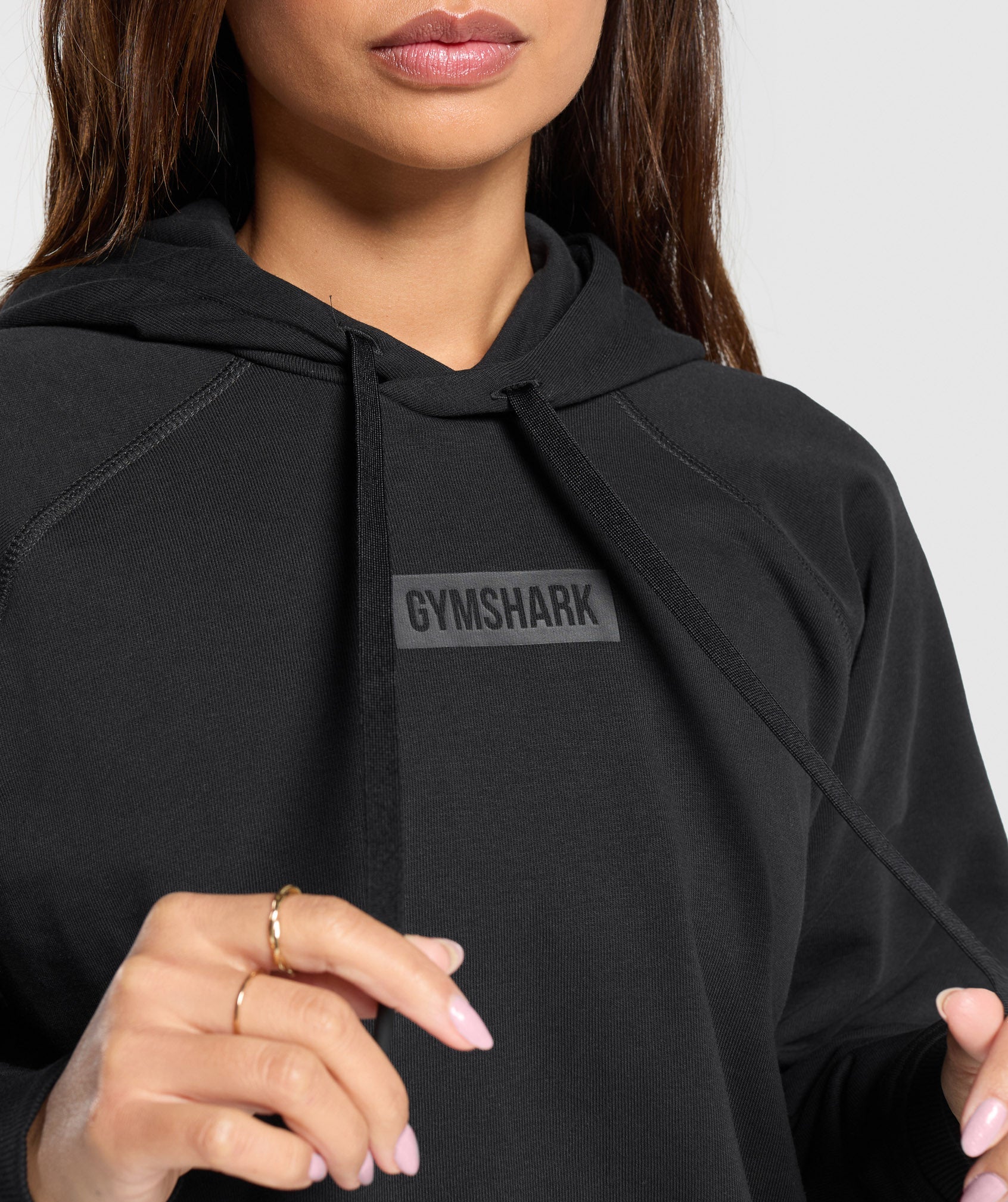 Gymshark Block Oversized Hoodie - Black - Image 4