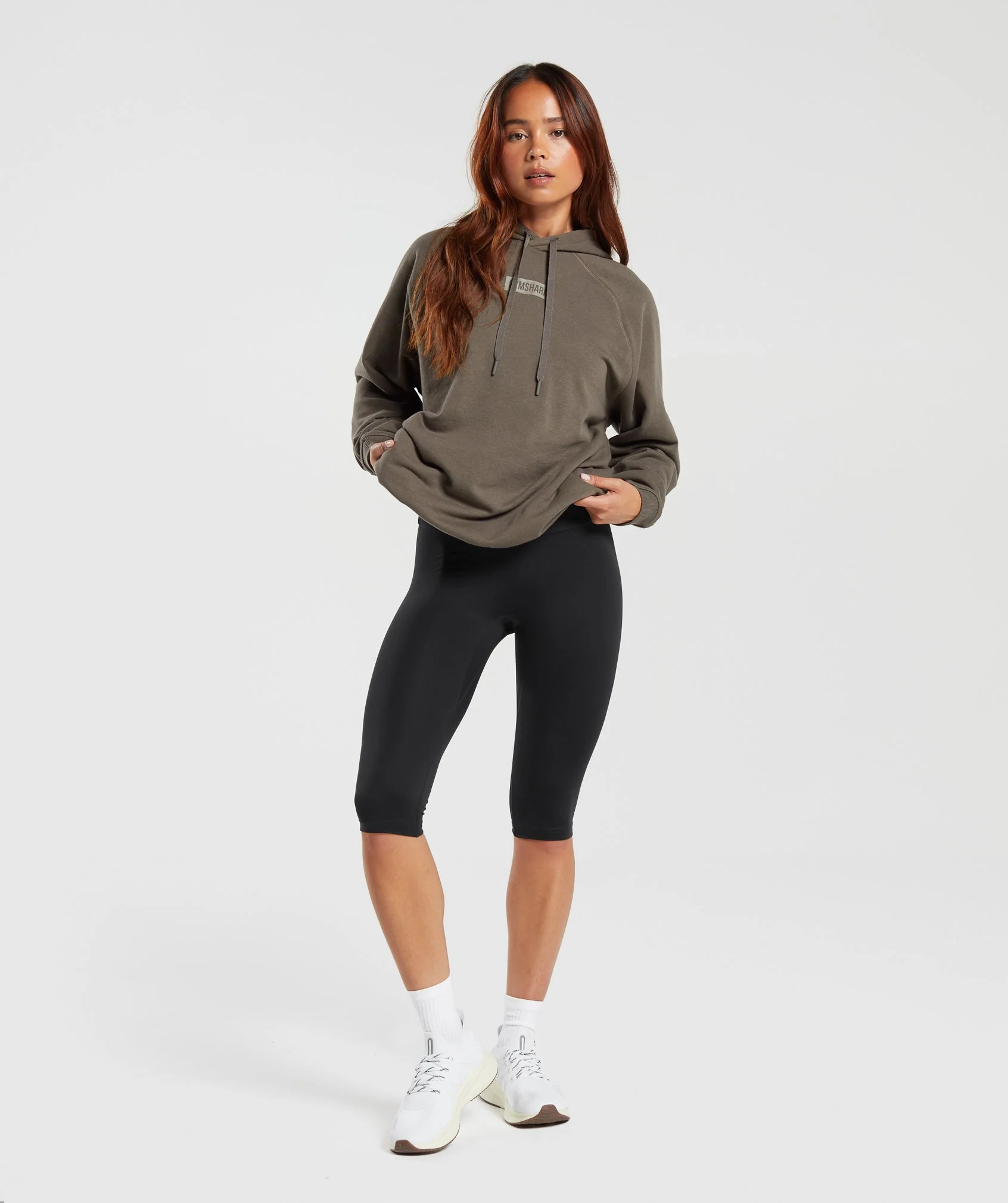 Gymshark Block Oversized Hoodie - Camo Brown - Image 3