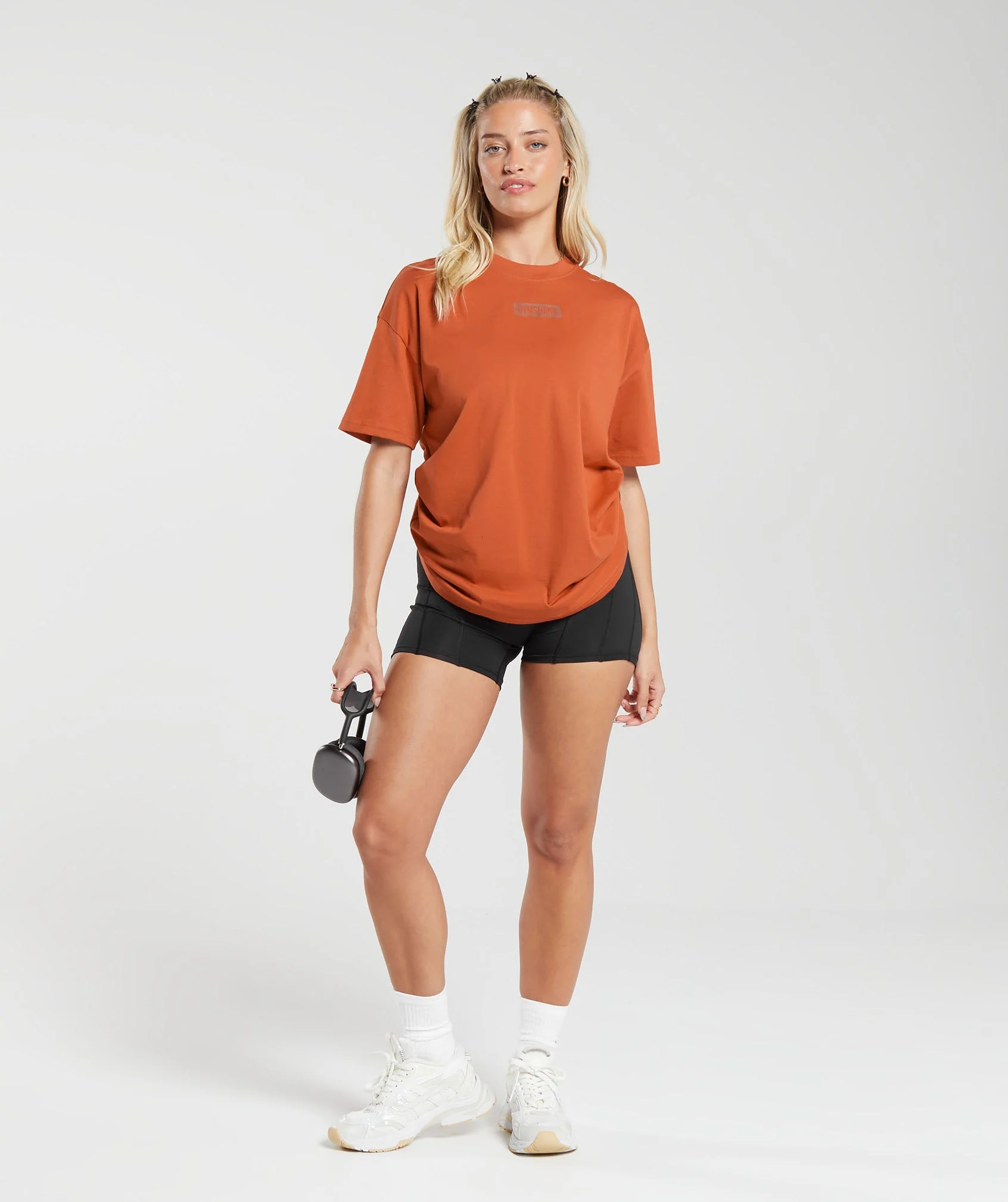 Gymshark Block Oversized T-Shirt - Rust Orange - Image 4