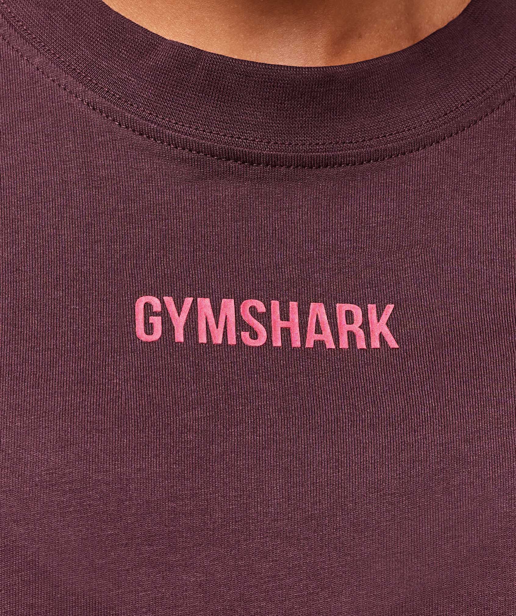Gymshark Block Oversized T-Shirt - Cherry Purple - Image 5