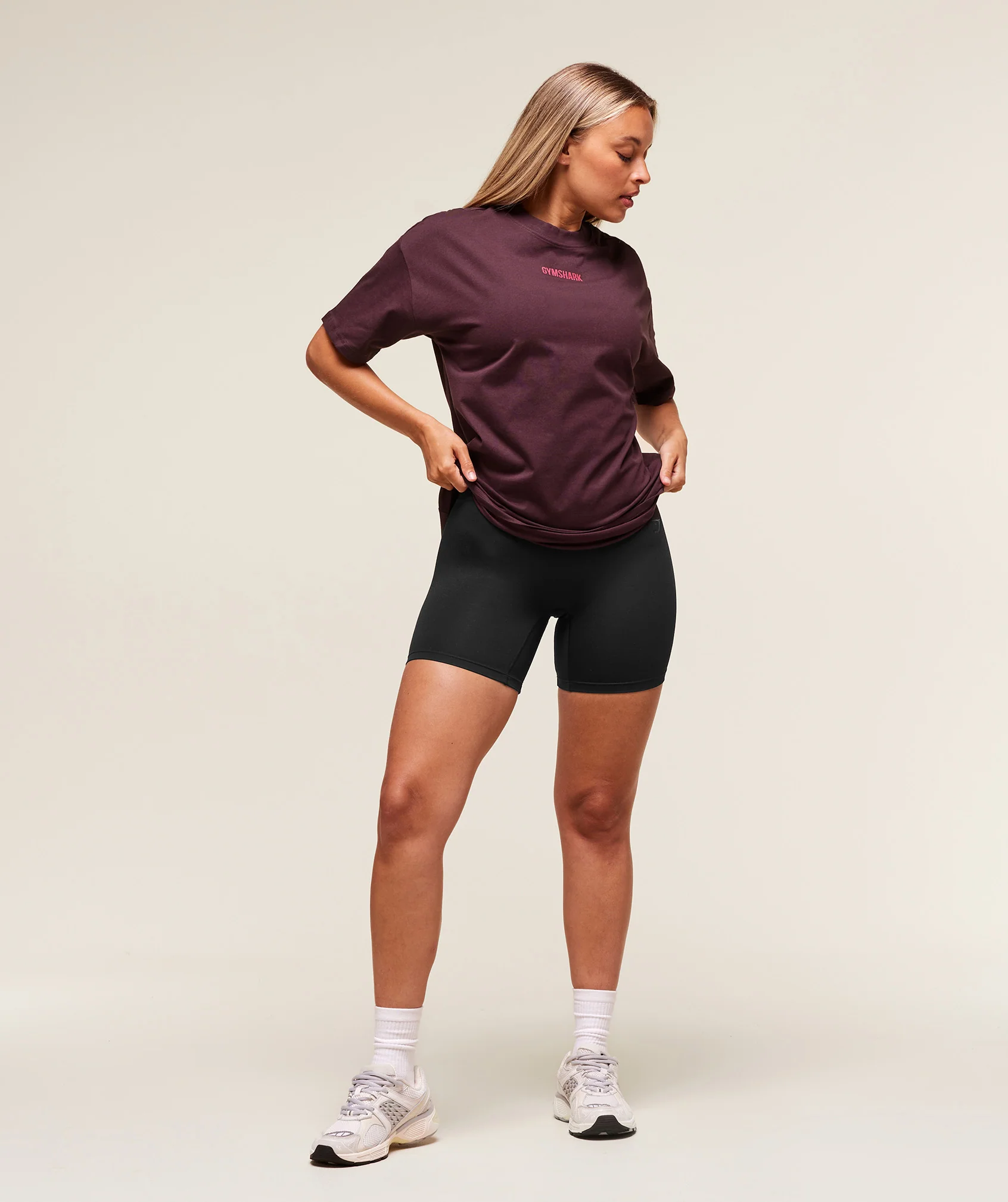 Gymshark Block Oversized T-Shirt - Cherry Purple - Image 6