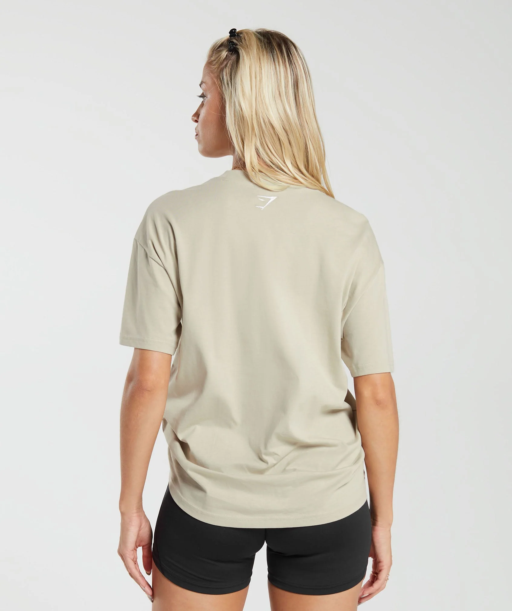 Gymshark Block Oversized T-Shirt - Washed Stone Brown - Image 2