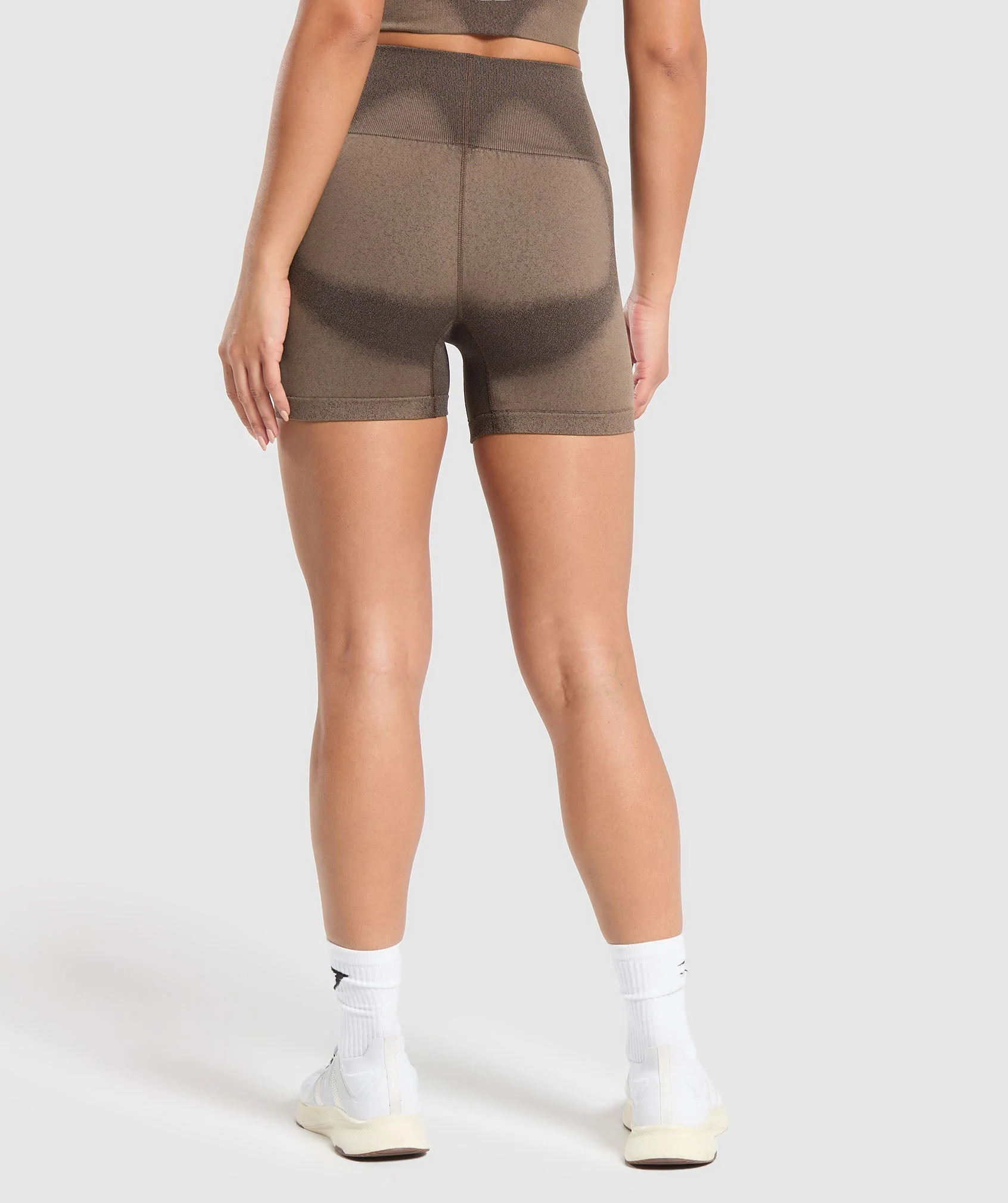 Gymshark Blur Seamless Shorts - Archive Brown/Soul Brown - Image 2