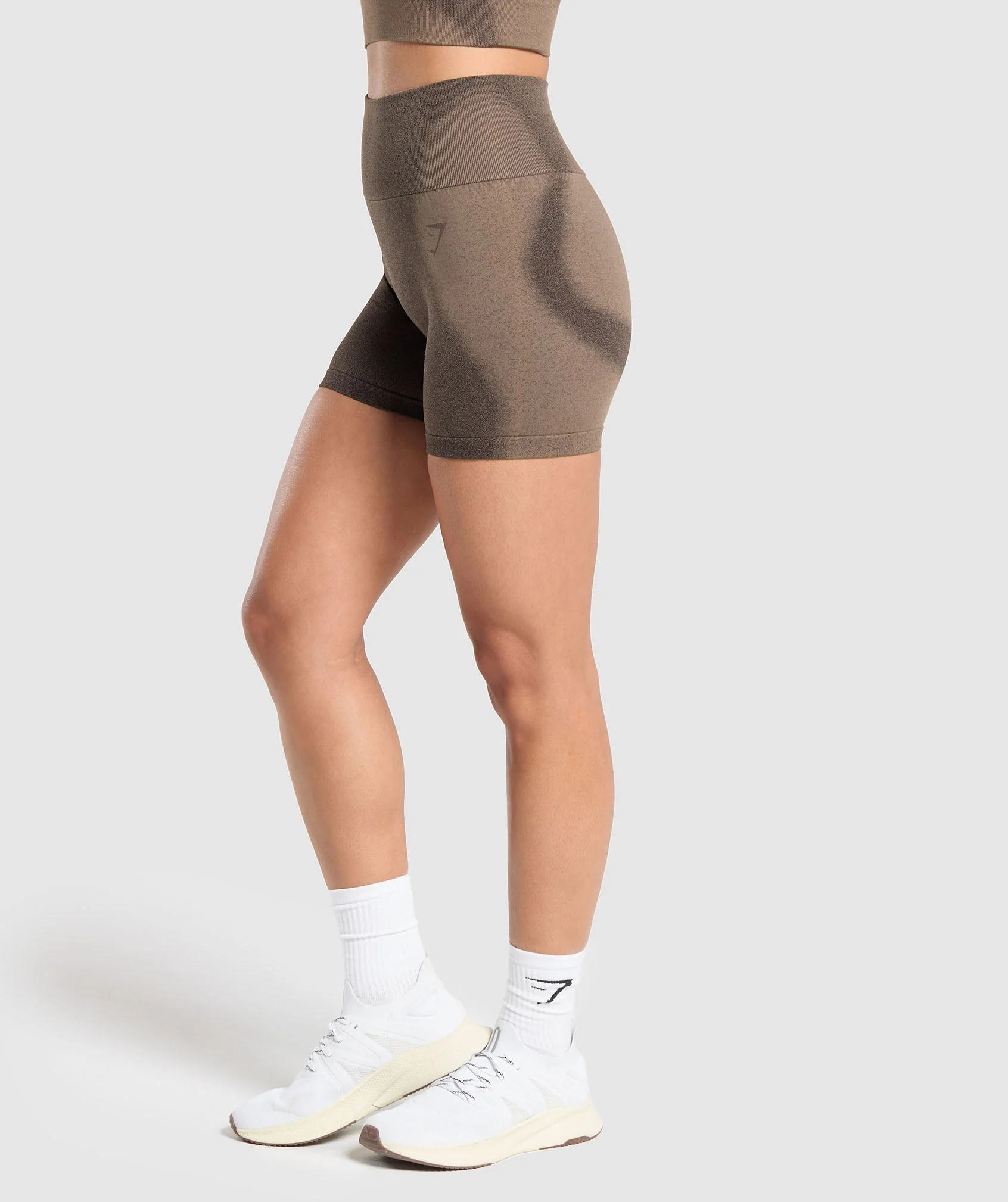 Gymshark Blur Seamless Shorts - Archive Brown/Soul Brown - Image 3