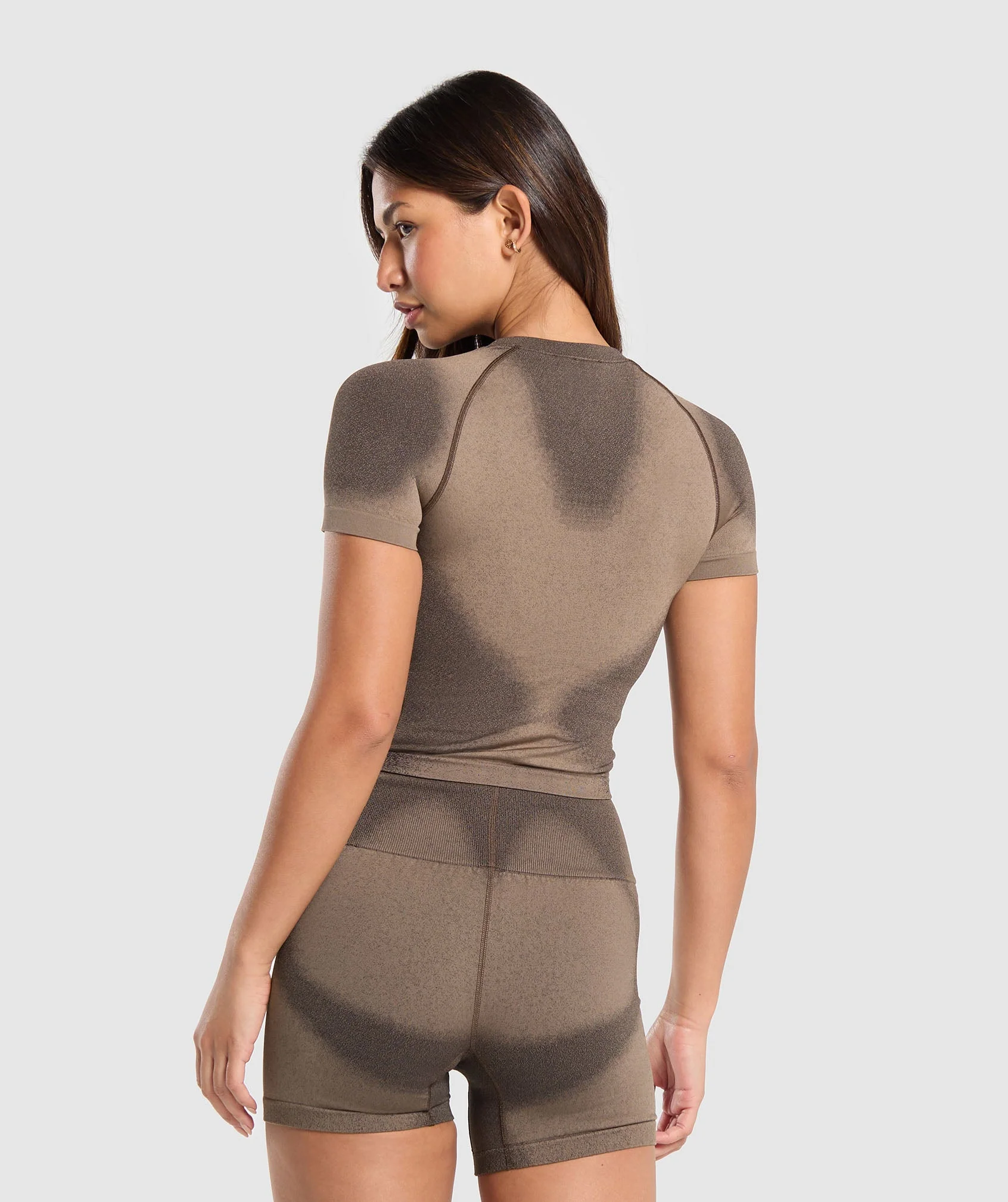 Gymshark Blur Seamless T-Shirt - Archive Brown/Soul Brown - Image 2