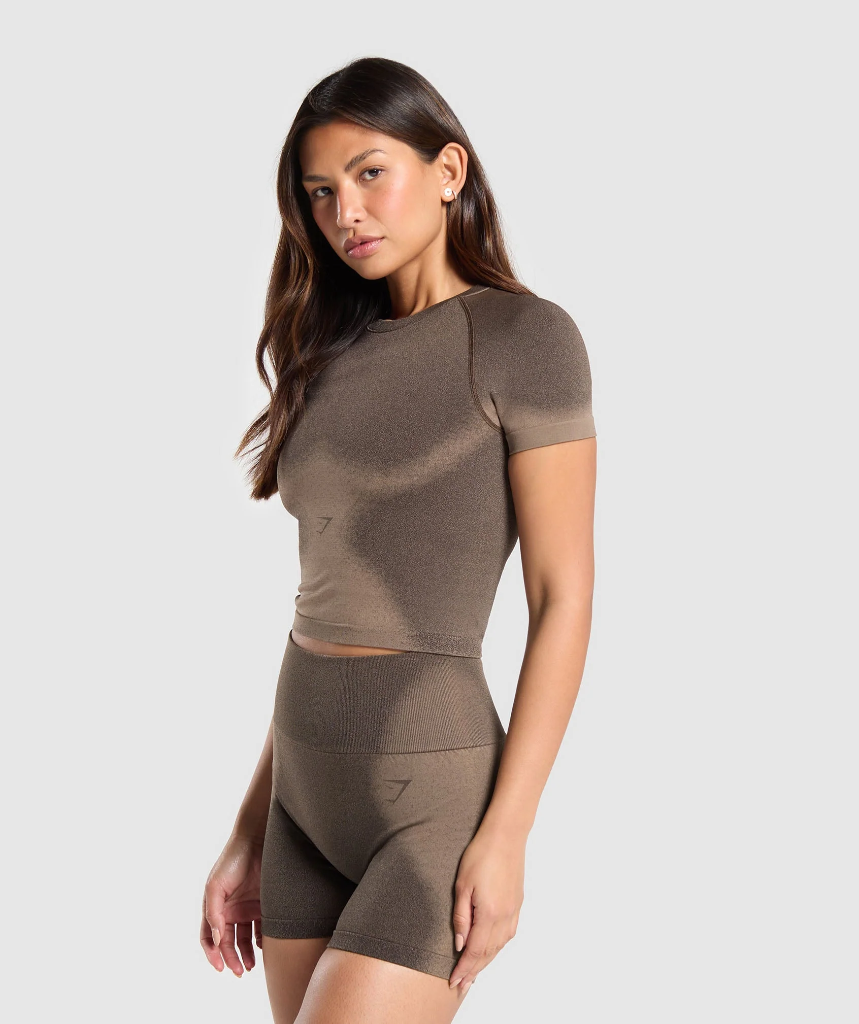 Gymshark Blur Seamless T-Shirt - Archive Brown/Soul Brown - Image 3