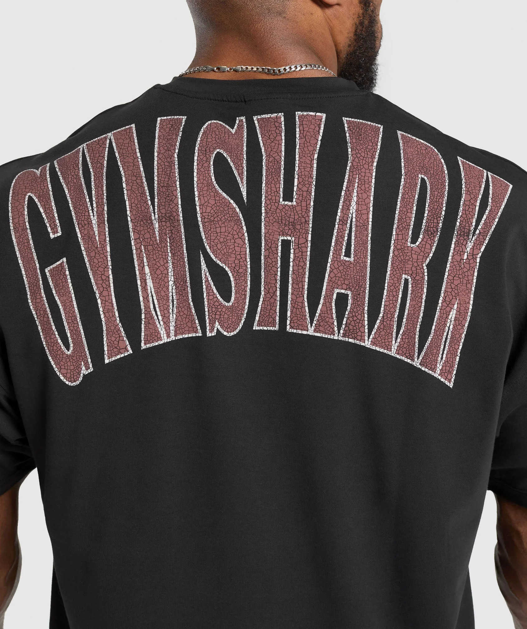 Gymshark Bodybuilding Graphic Short Sleeve T-Shirt - Black/Burgundy Brown - Image 5