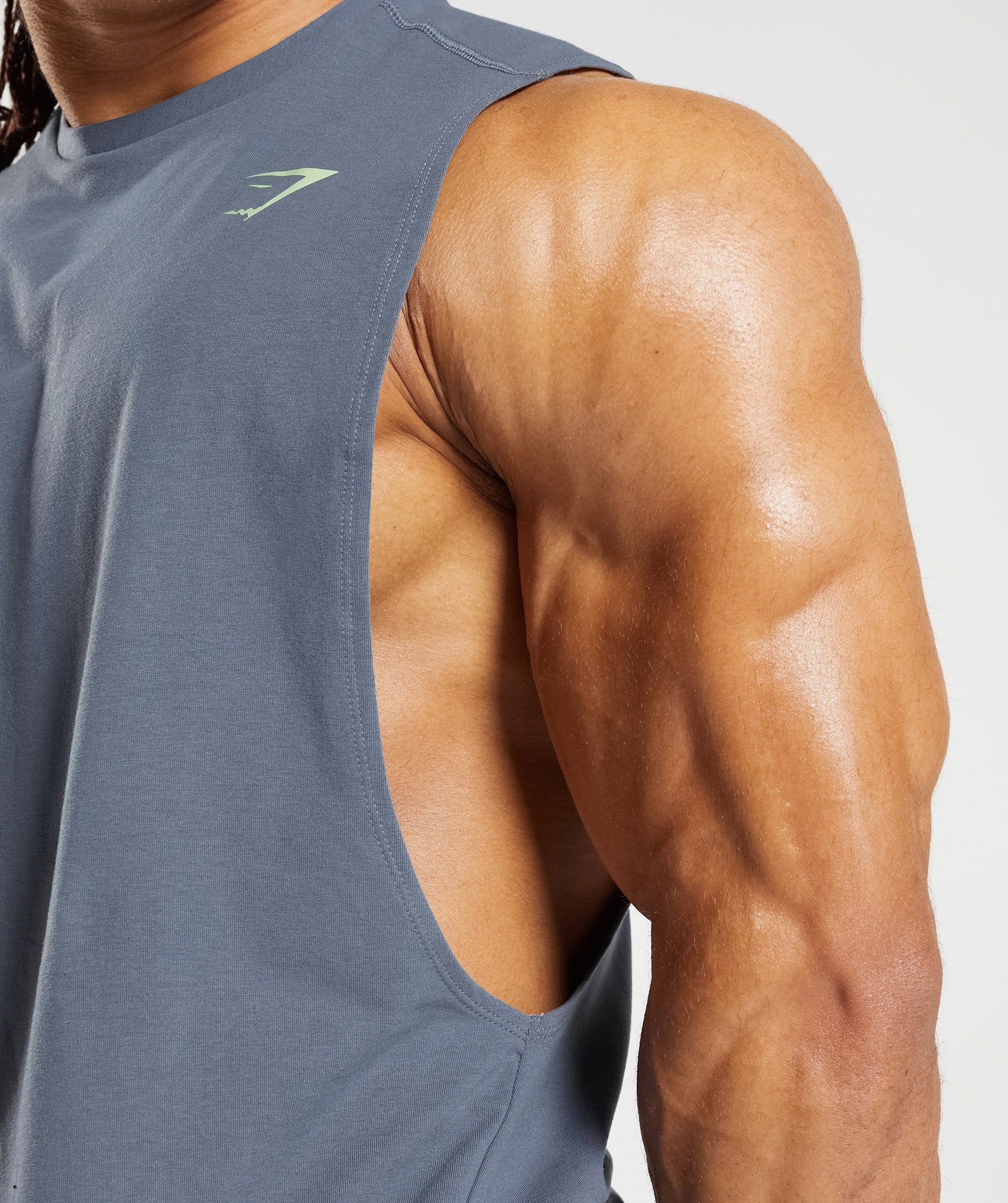 Gymshark Bold Drop Arm Tank - Evening Blue - Image 6