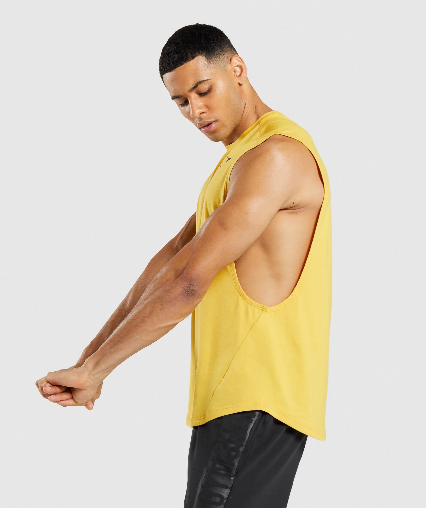 Gymshark Bold Drop Arm Tank - Medallion Yellow - Image 3