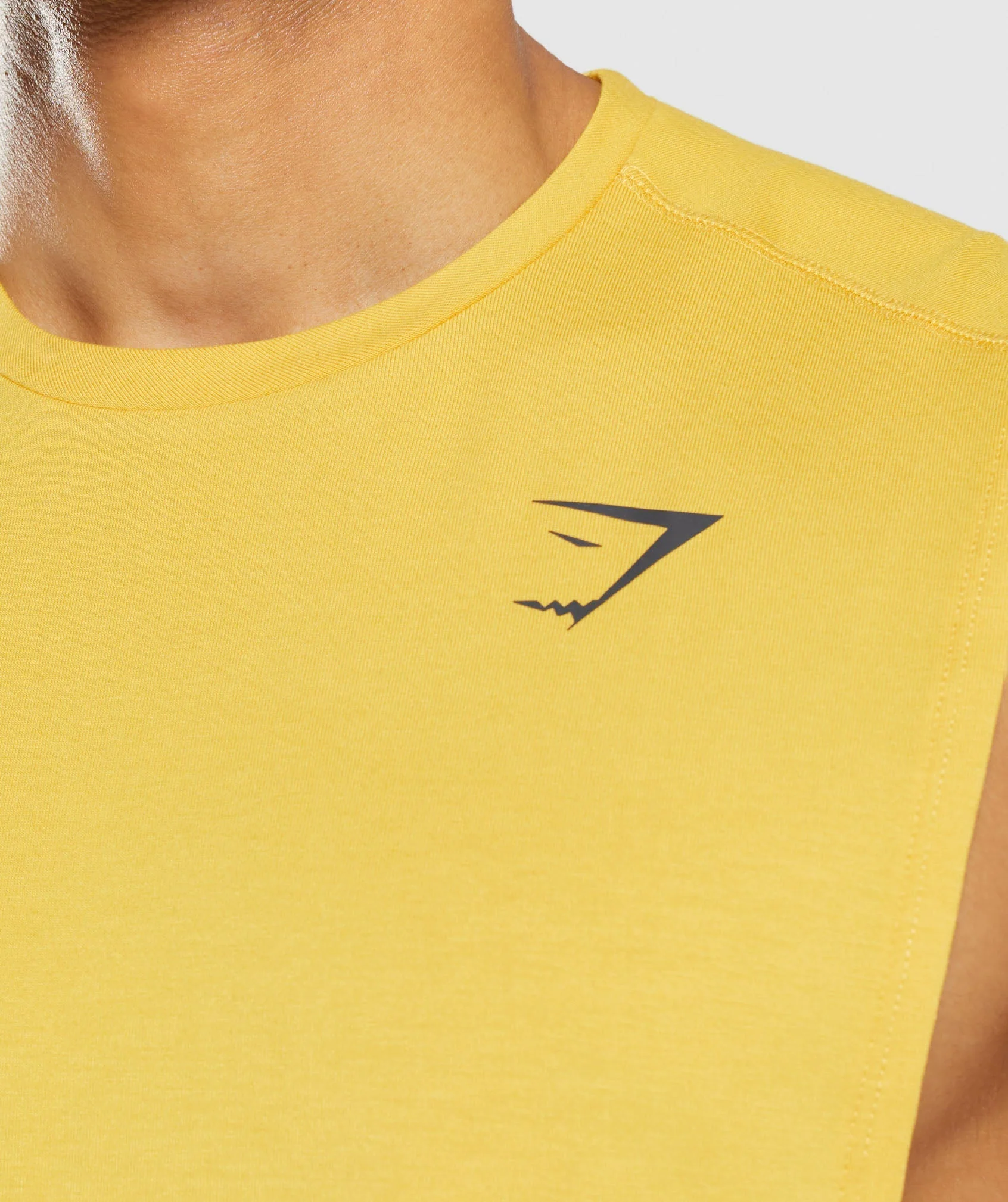 Gymshark Bold Drop Arm Tank - Medallion Yellow - Image 5