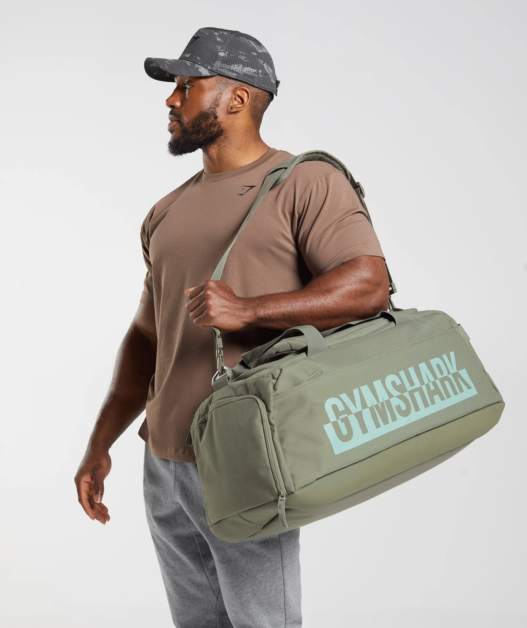 Gymshark Bold Gym Bag - Dusty Olive - Image 2
