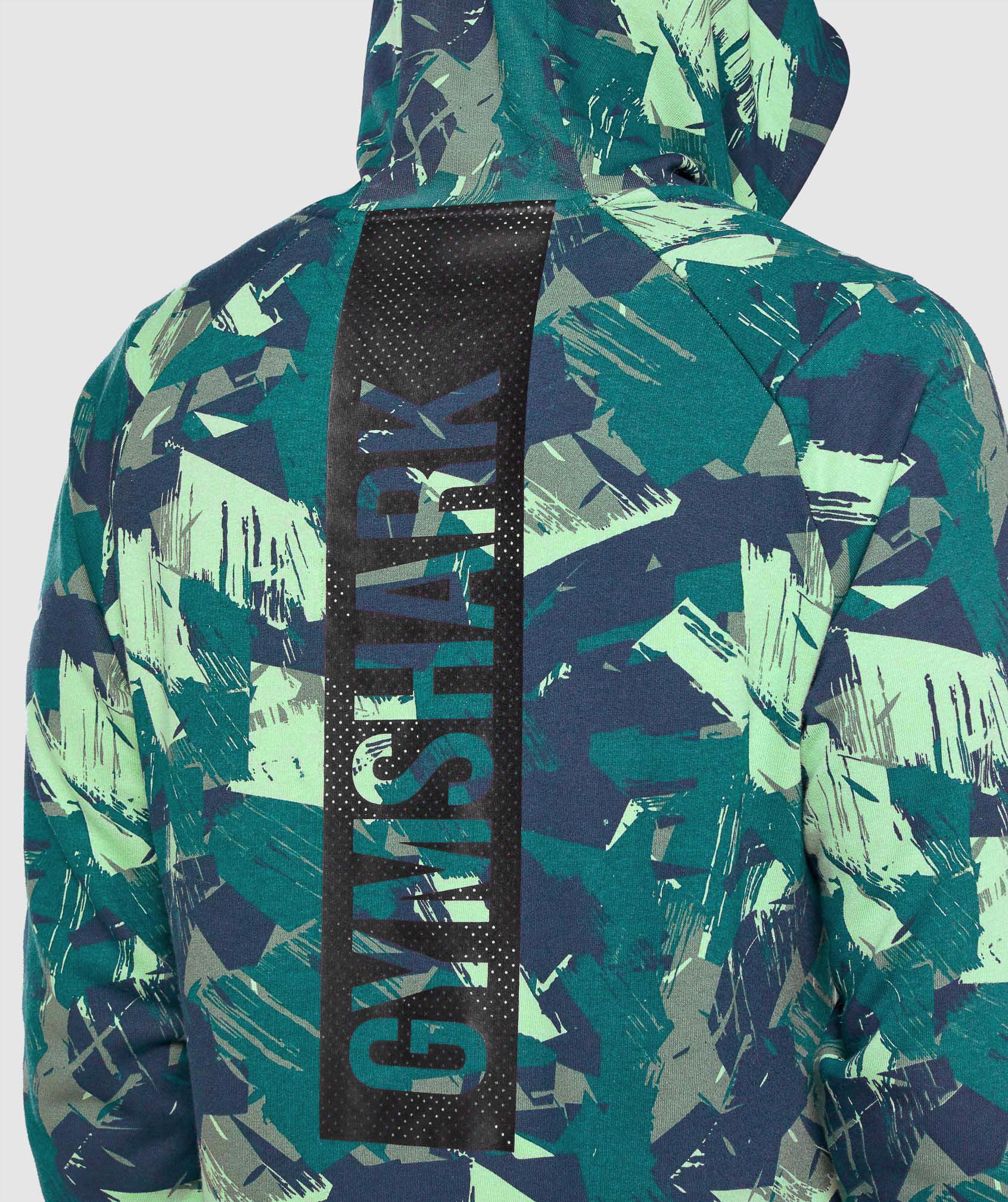 Gymshark Bold Hoodie - Green Print - Image 5