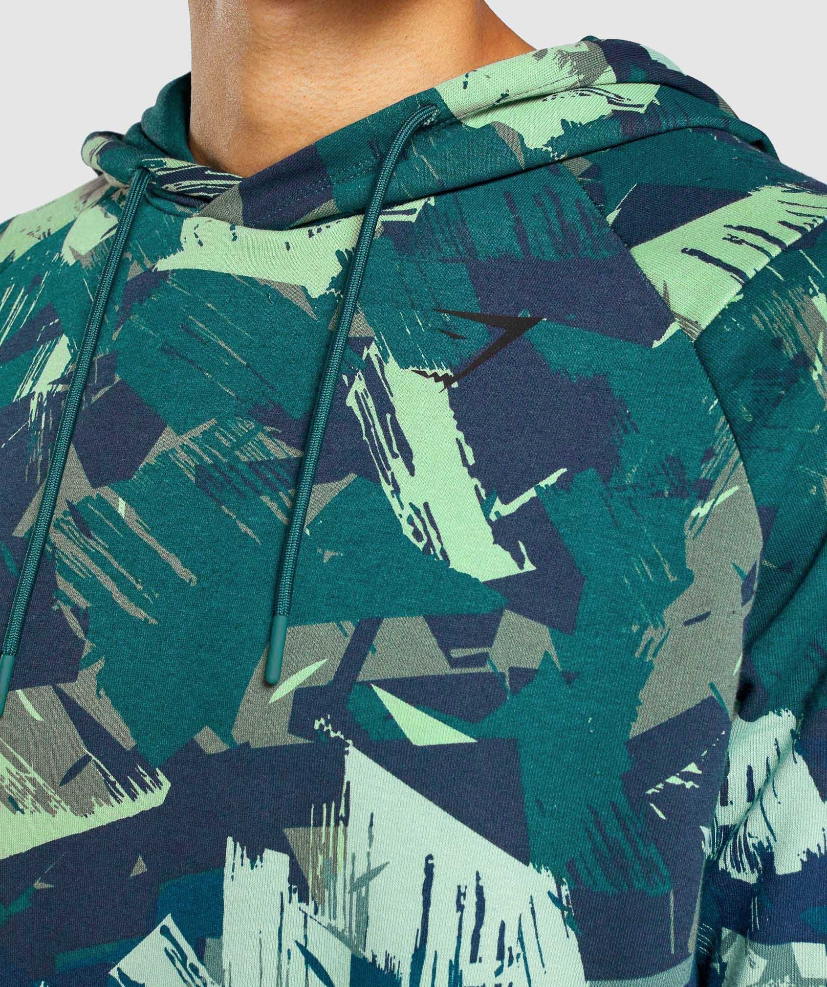 Gymshark Bold Hoodie - Green Print - Image 6