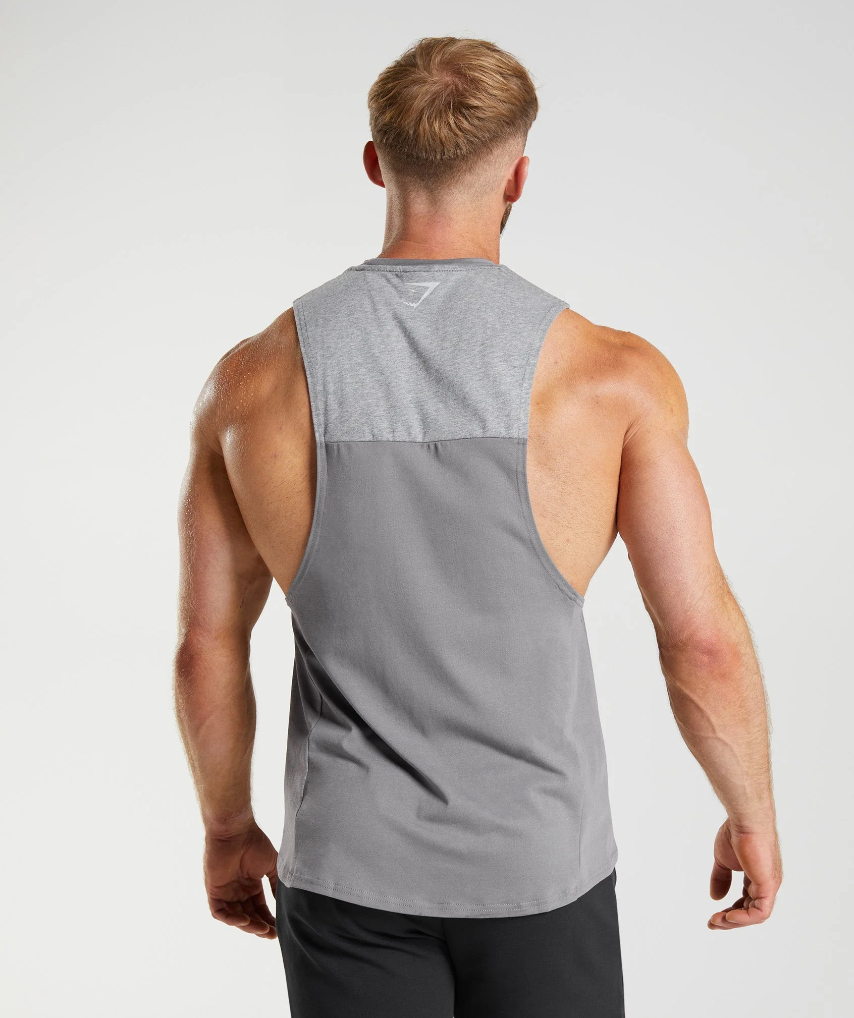 Gymshark Bold React Drop Arm Tank - Coin Grey - Image 2