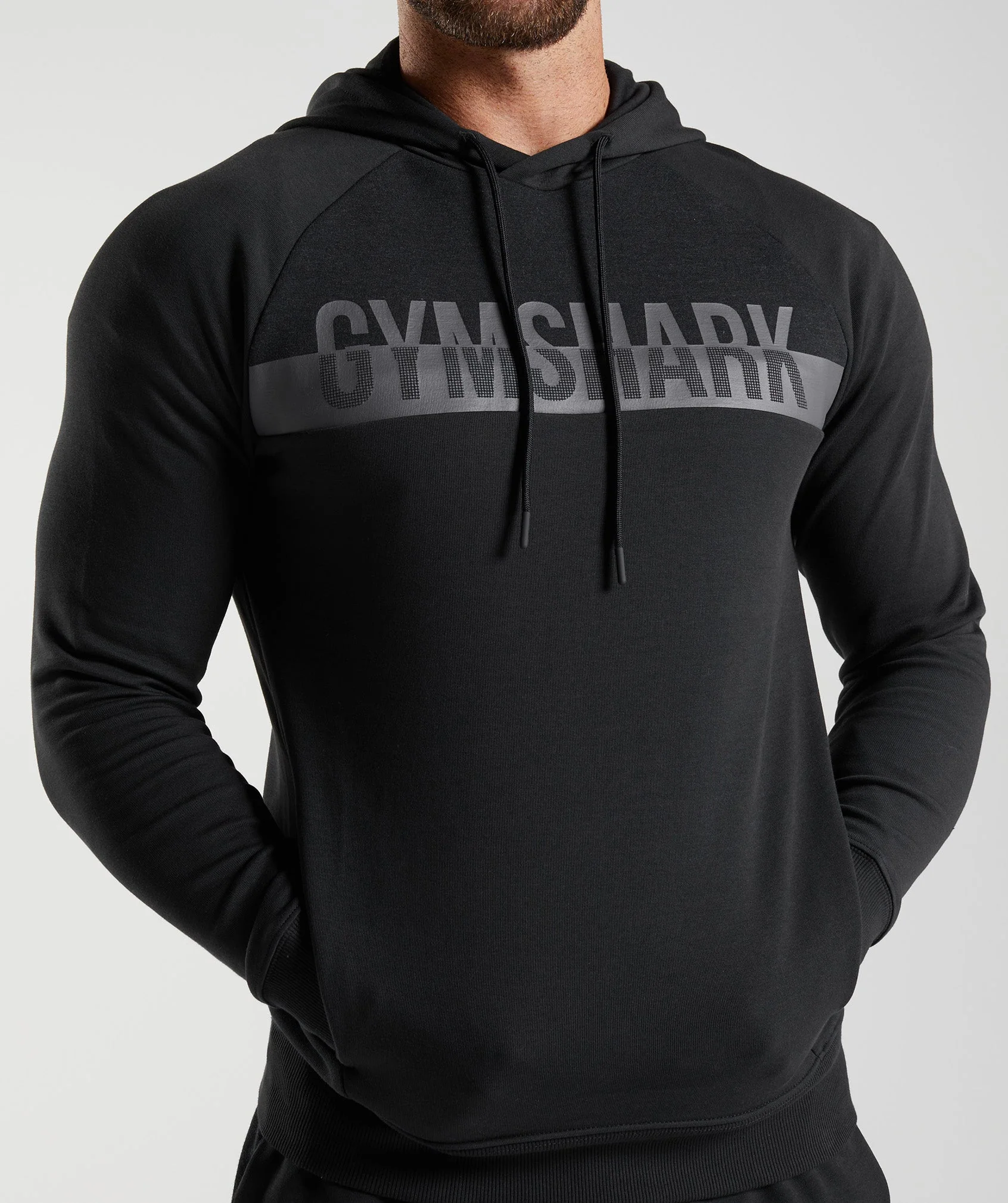 Gymshark Bold React Hoodie - Black - Image 6