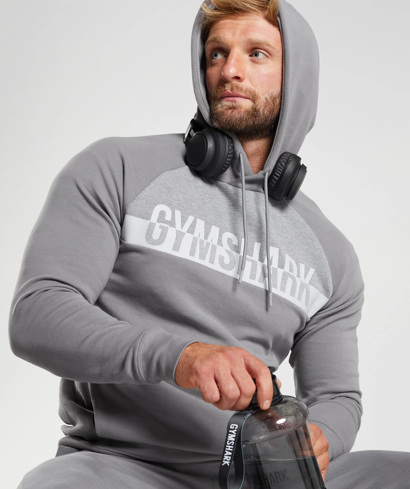 Gymshark Bold React Hoodie - Coin Grey - Image 6