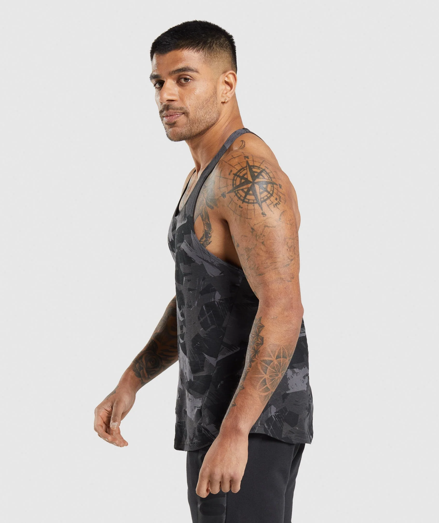 Gymshark Bold Stringer - Grey Print - Image 3