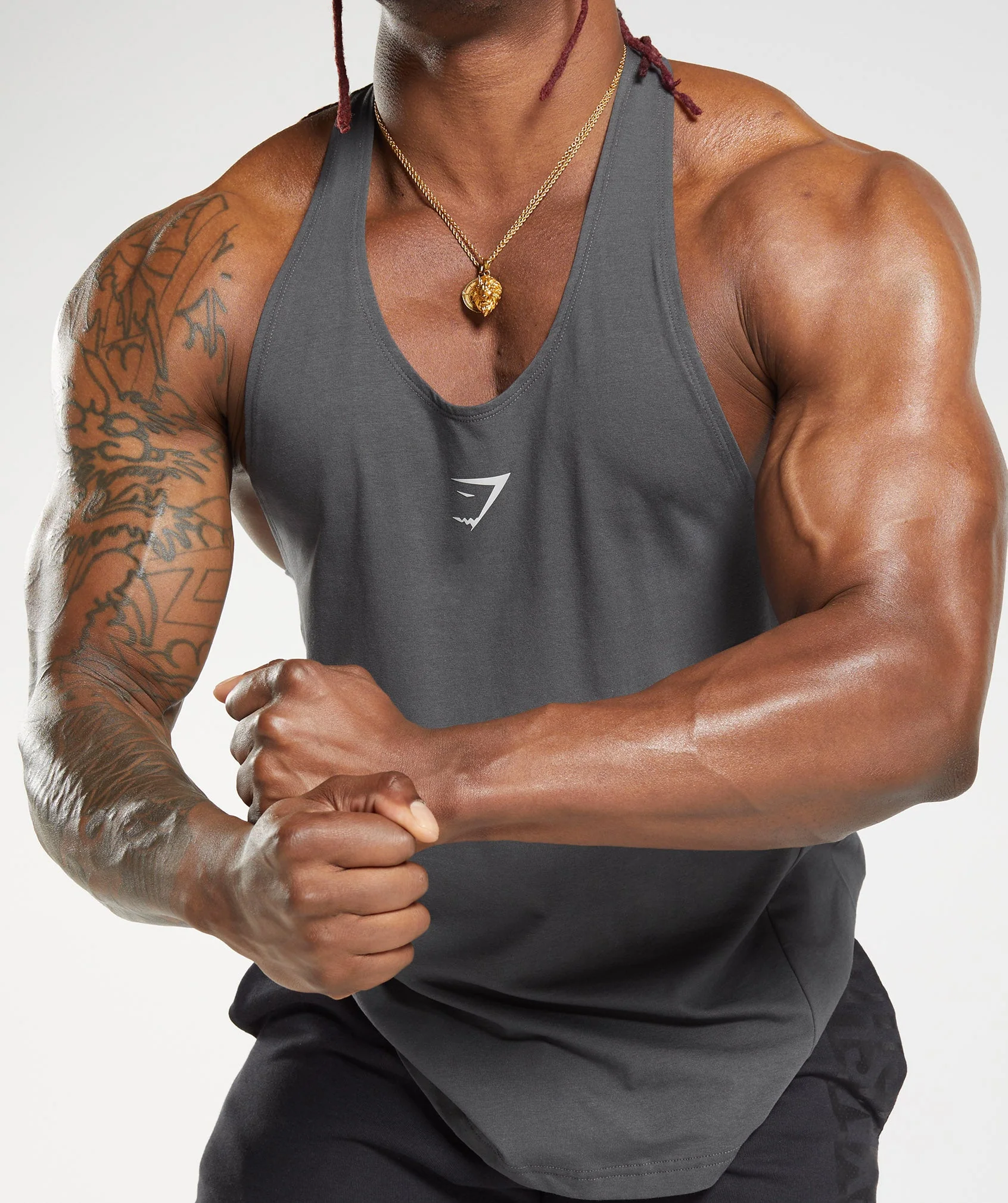Gymshark Bold Stringer - Silhouette Grey - Image 6