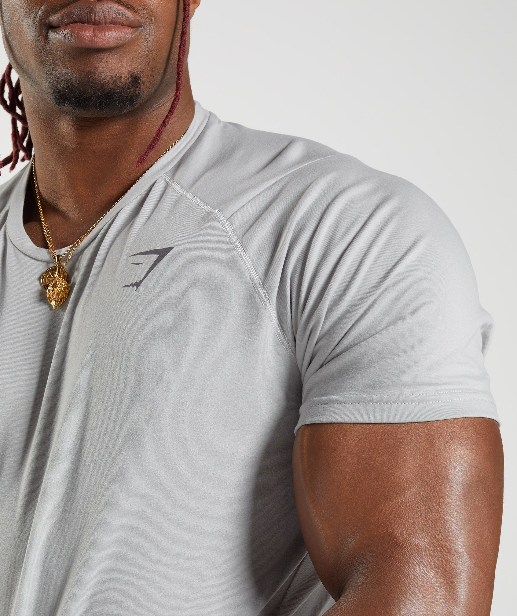 Gymshark Bold T-Shirt - Light Grey - Image 5