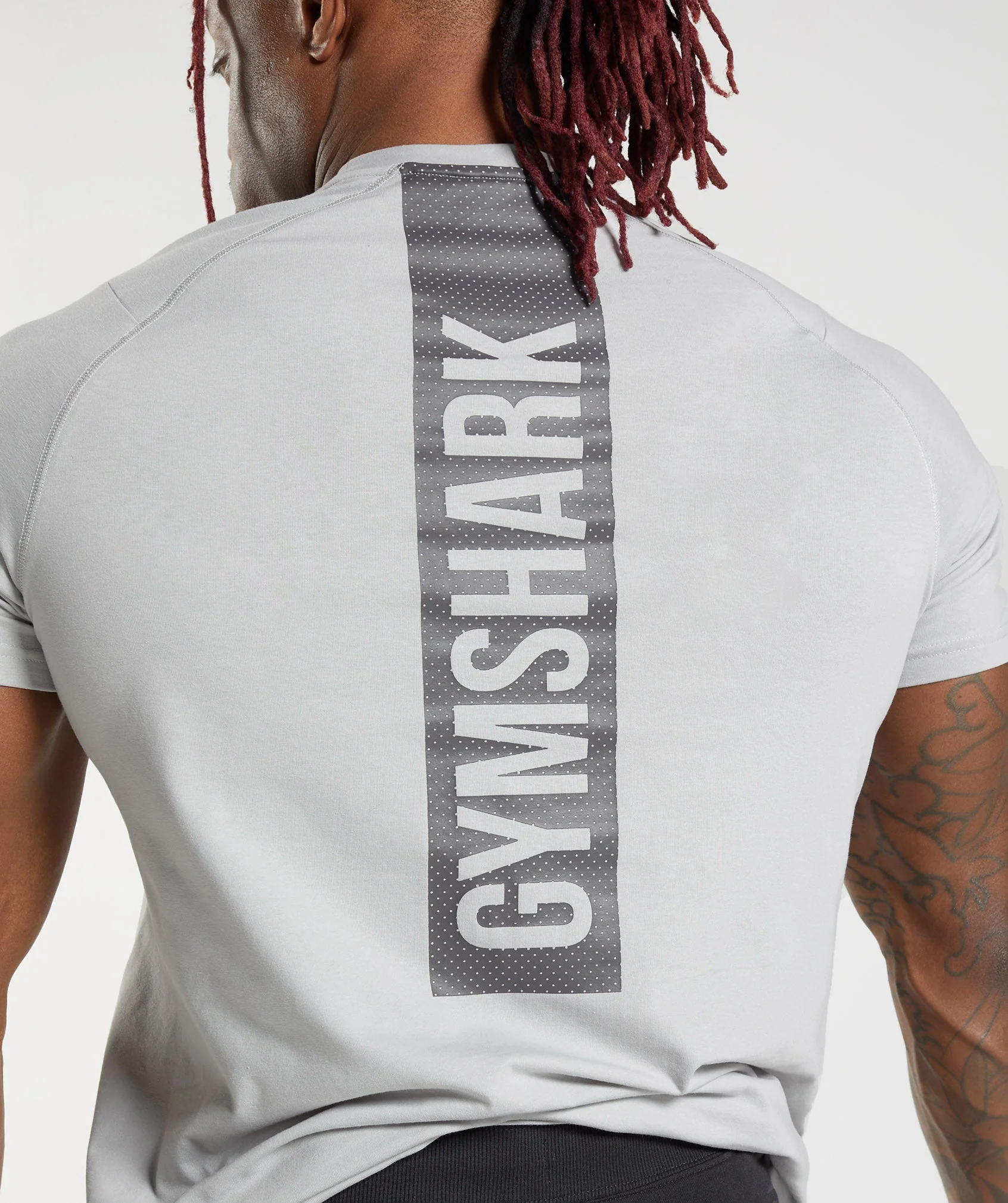 Gymshark Bold T-Shirt - Light Grey - Image 7