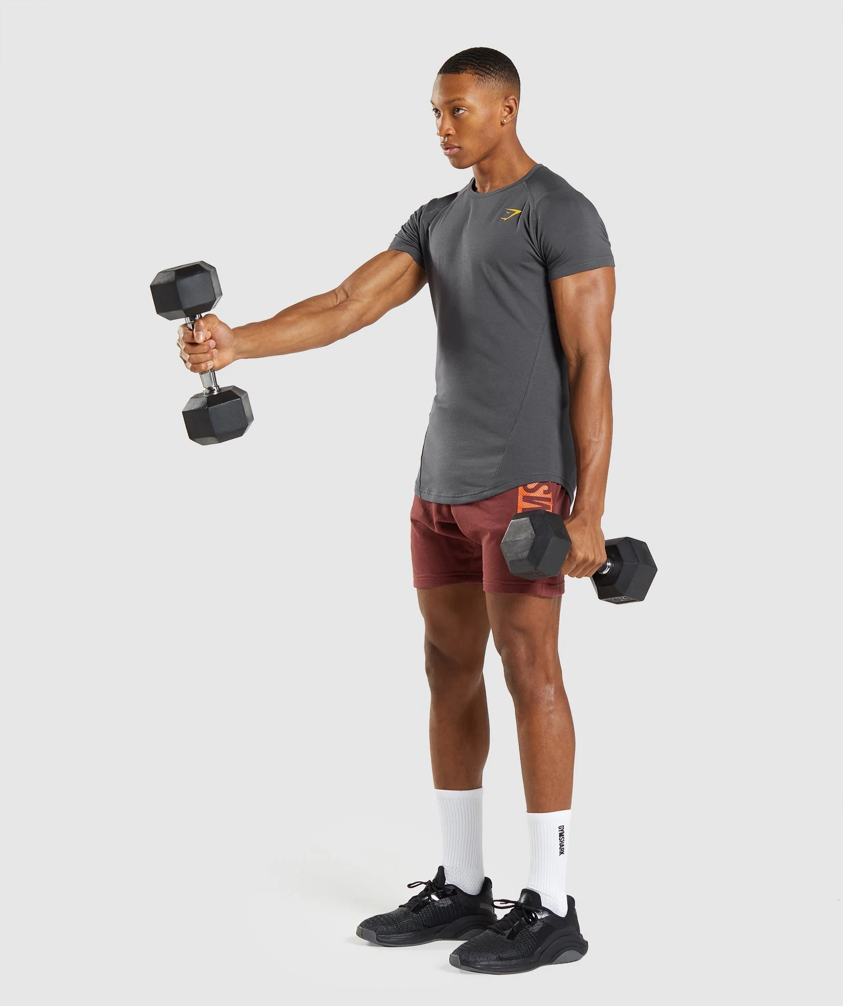 Gymshark Bold T-Shirt - Onyx Grey - Image 4