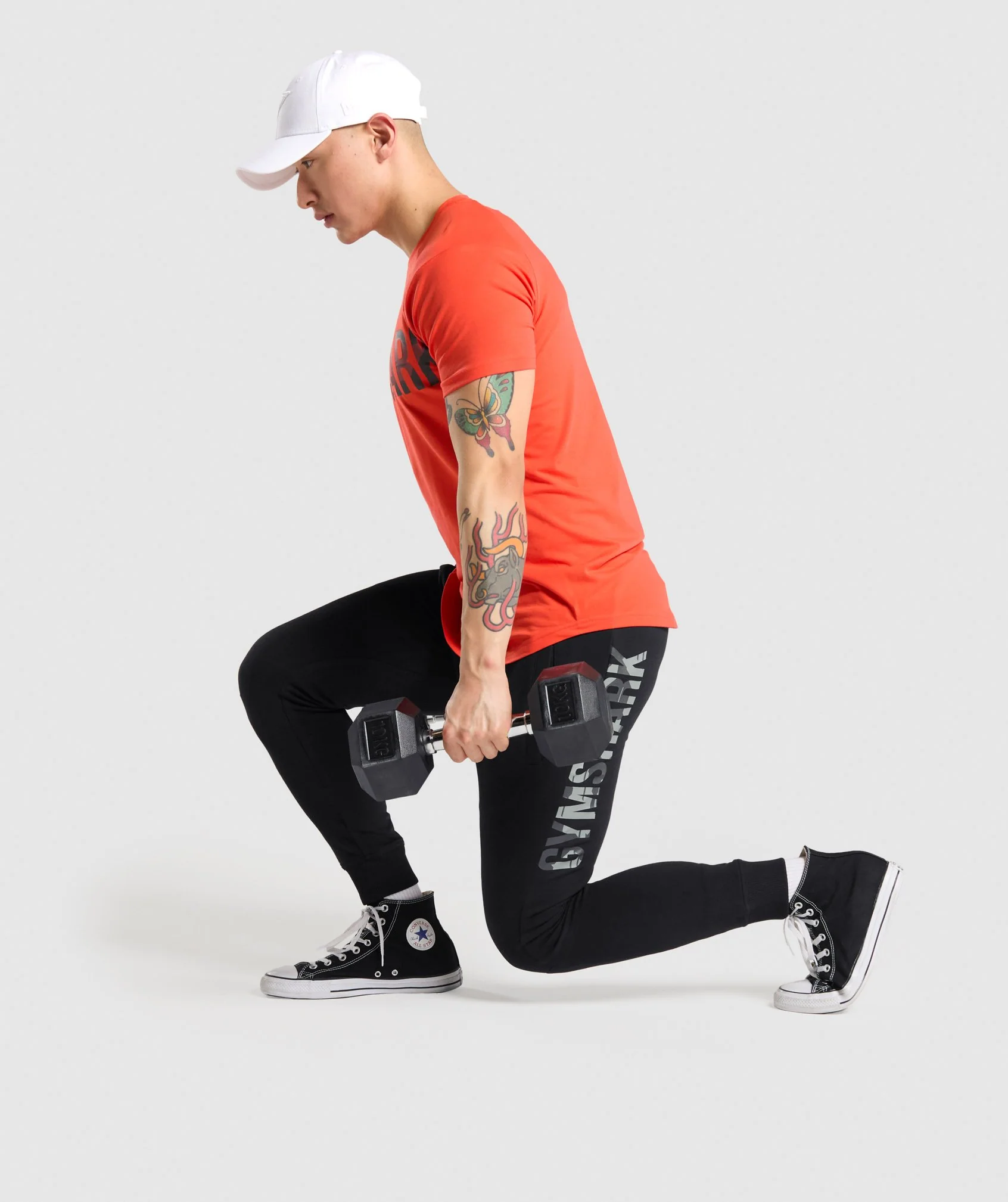 Gymshark Bold T-Shirt - Orange/Camo - Image 4
