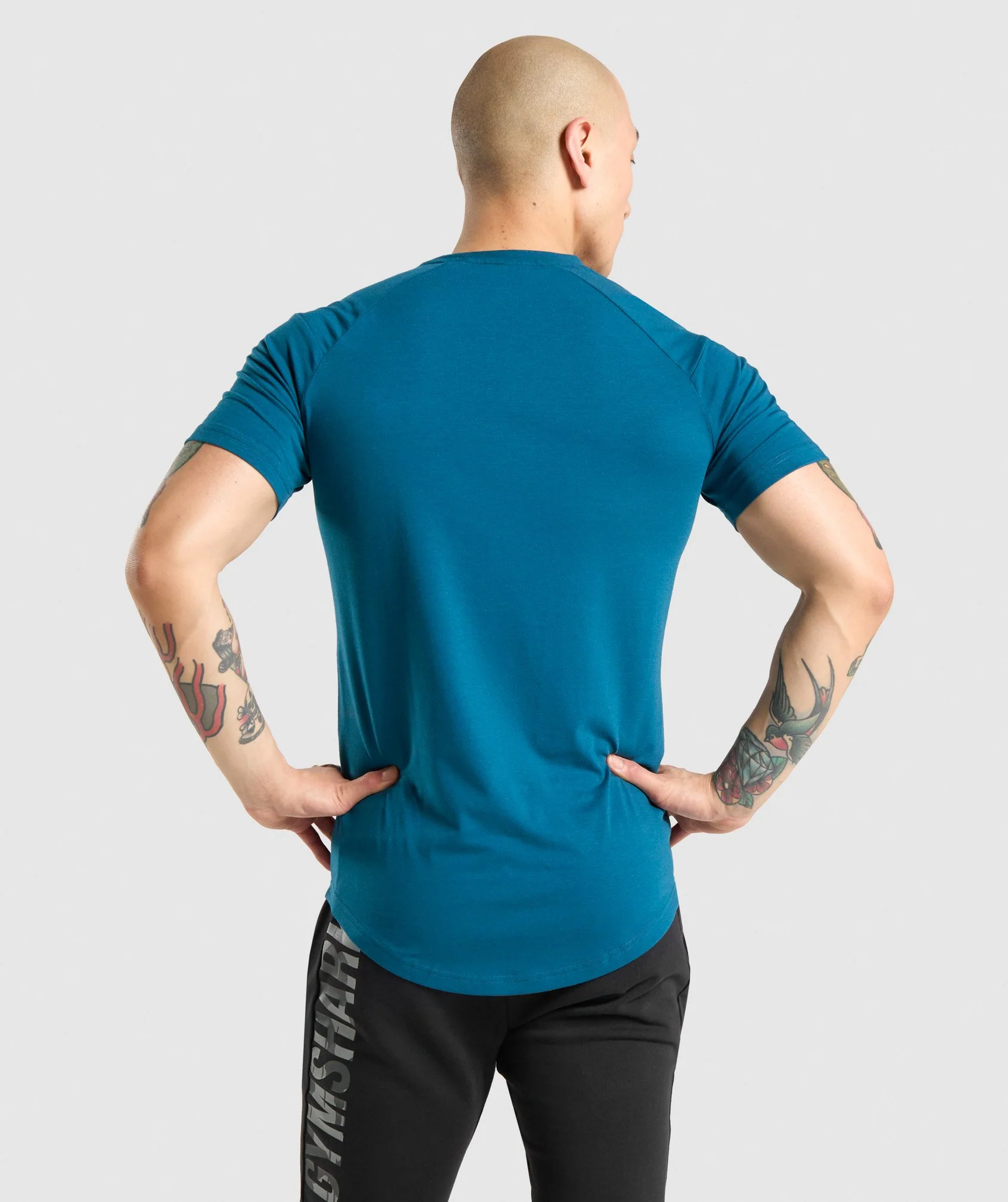 Gymshark Bold T-Shirt - Teal/Camo - Image 2