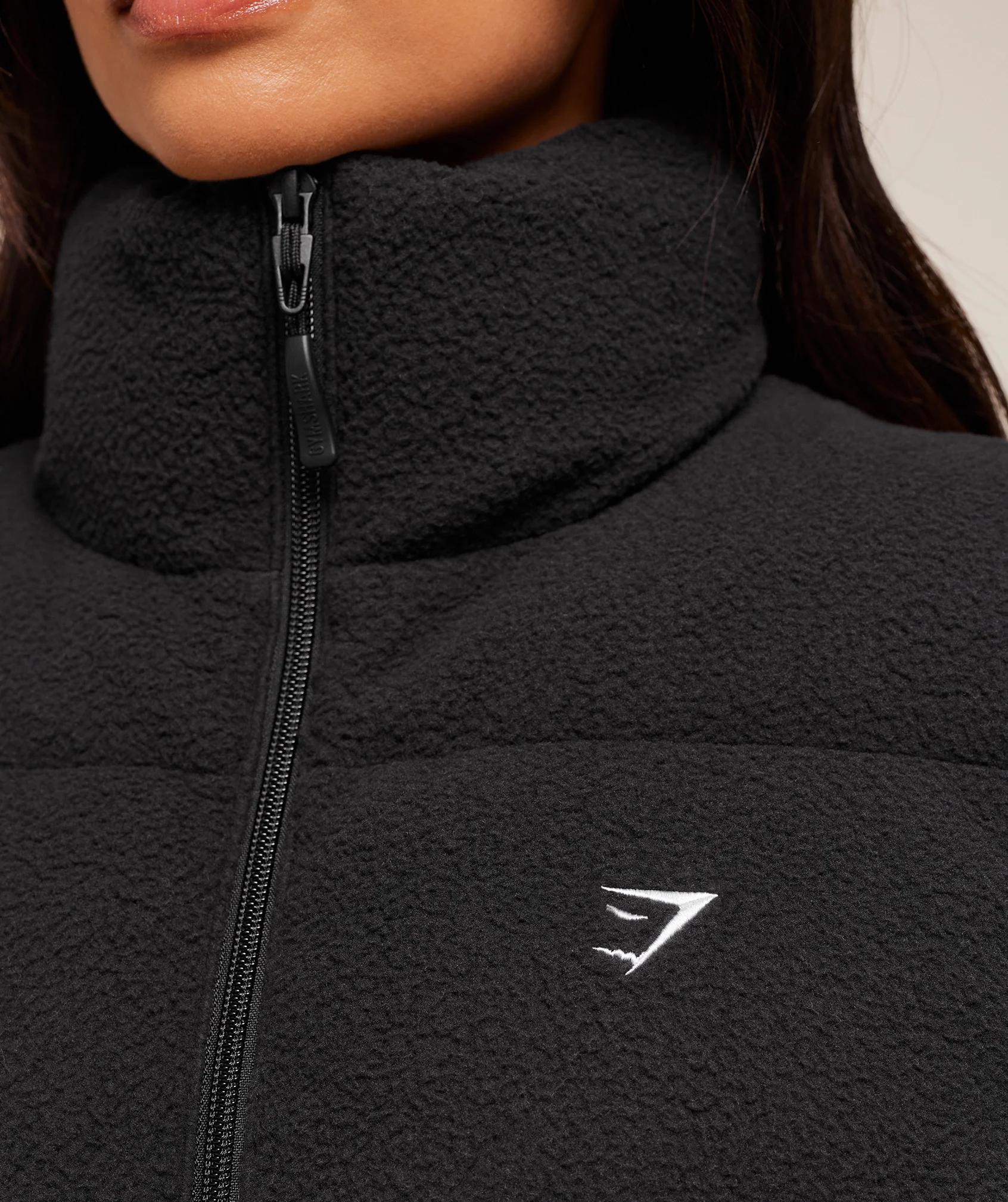 Gymshark Borg Puffer Vest - Black - Image 6
