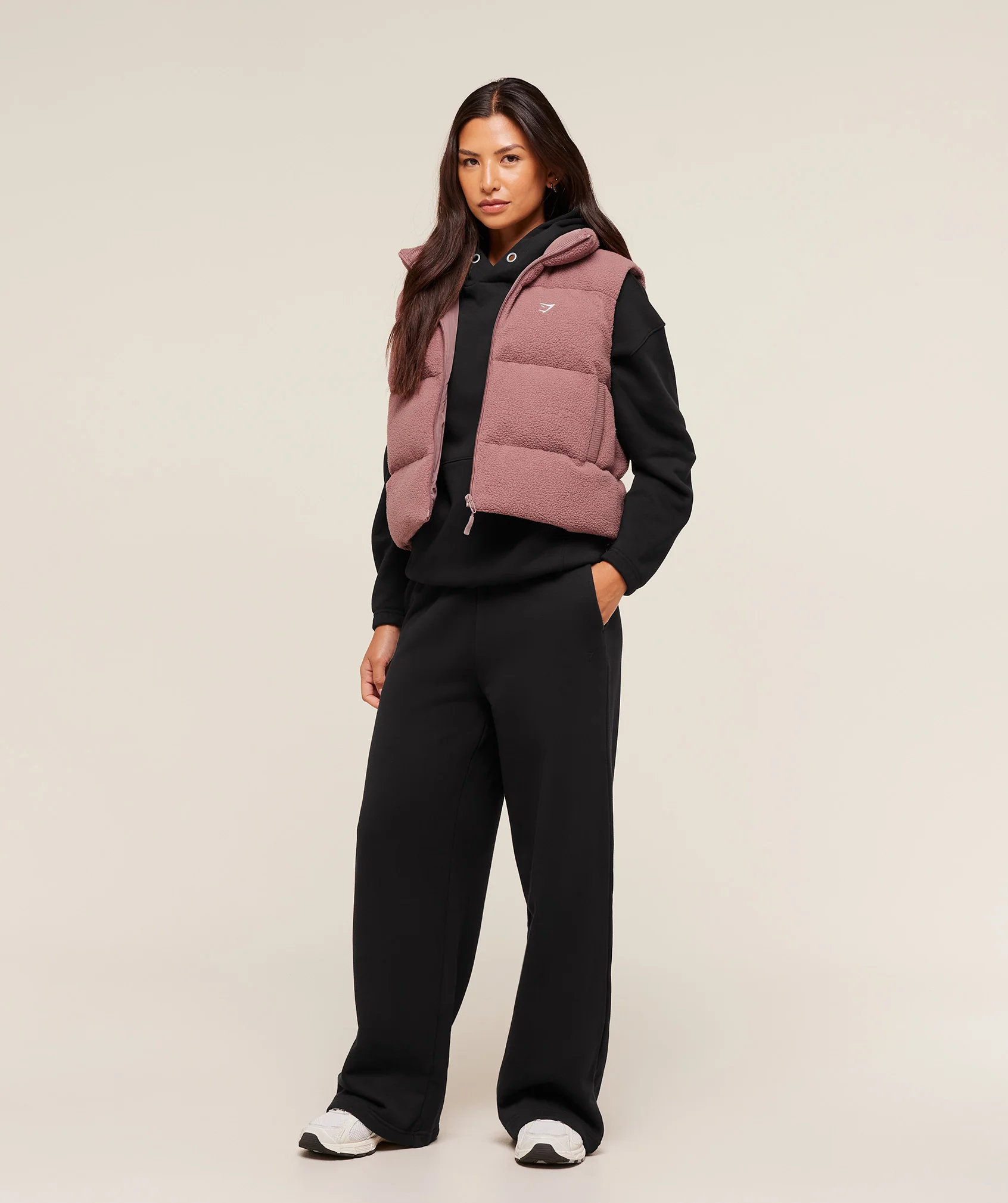 Gymshark Borg Puffer Vest - Chestnut Pink - Image 4