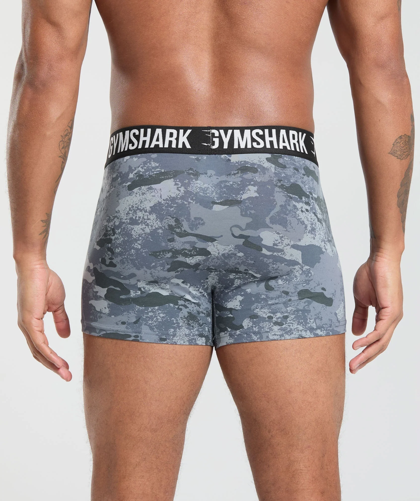 Gymshark Boxer Brief 3PK - Blue Surf/Denim Grey/Black - Image 3