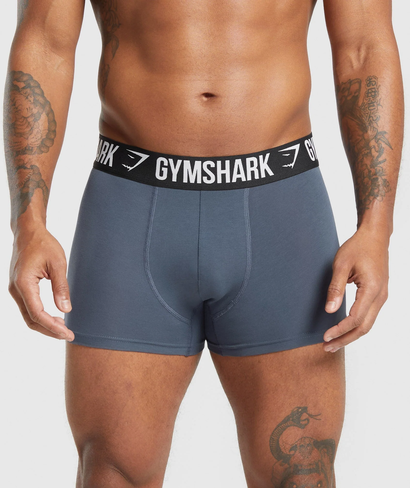Gymshark Boxer Brief 3PK - Black/Graphite Grey - Image 5