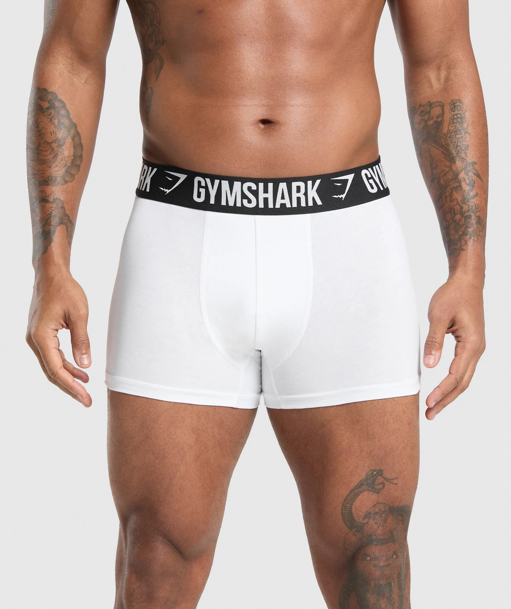 Gymshark Boxer Brief 3PK - White - Image 2