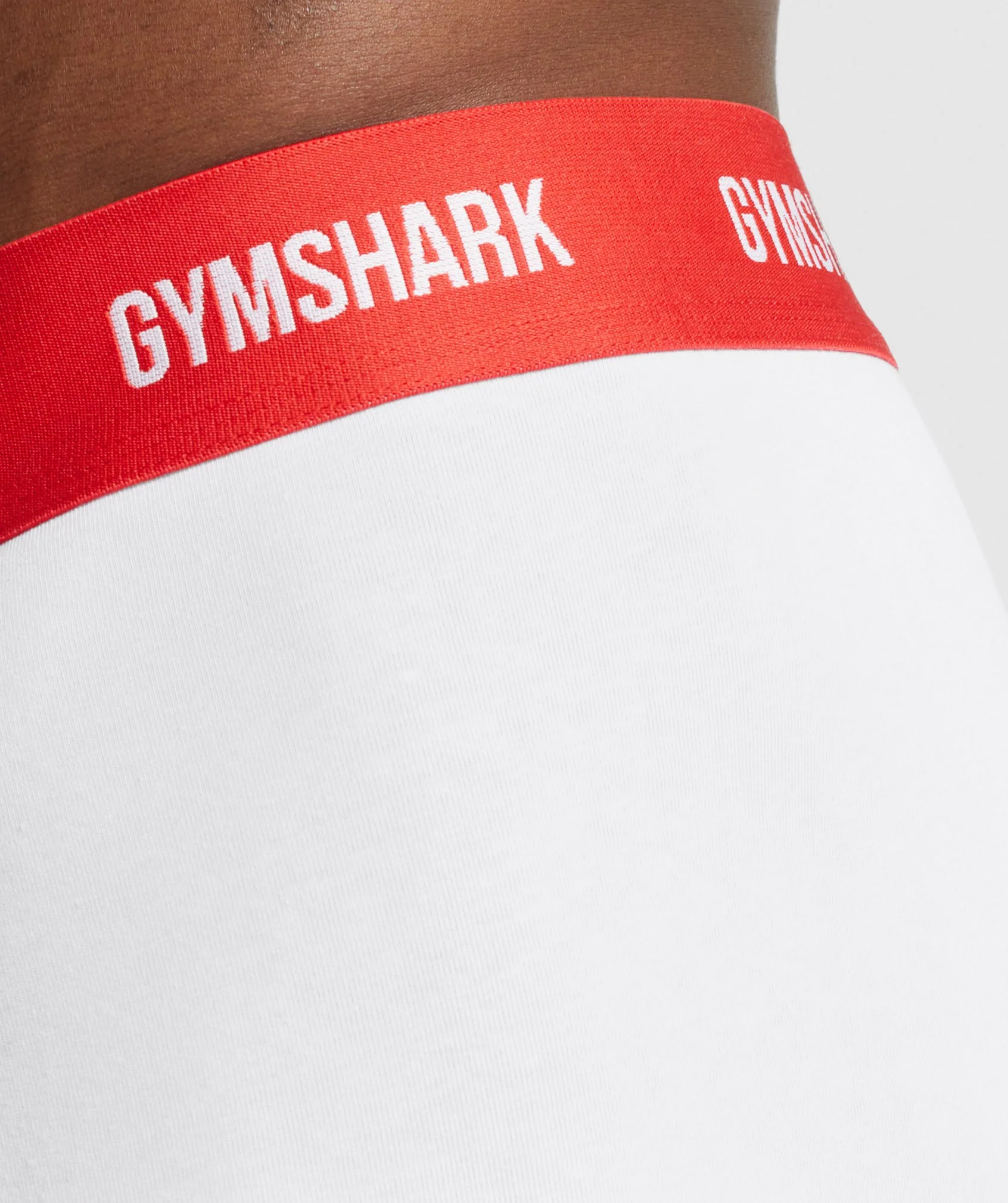 Gymshark Boxers 2pk - White/Red - Image 5