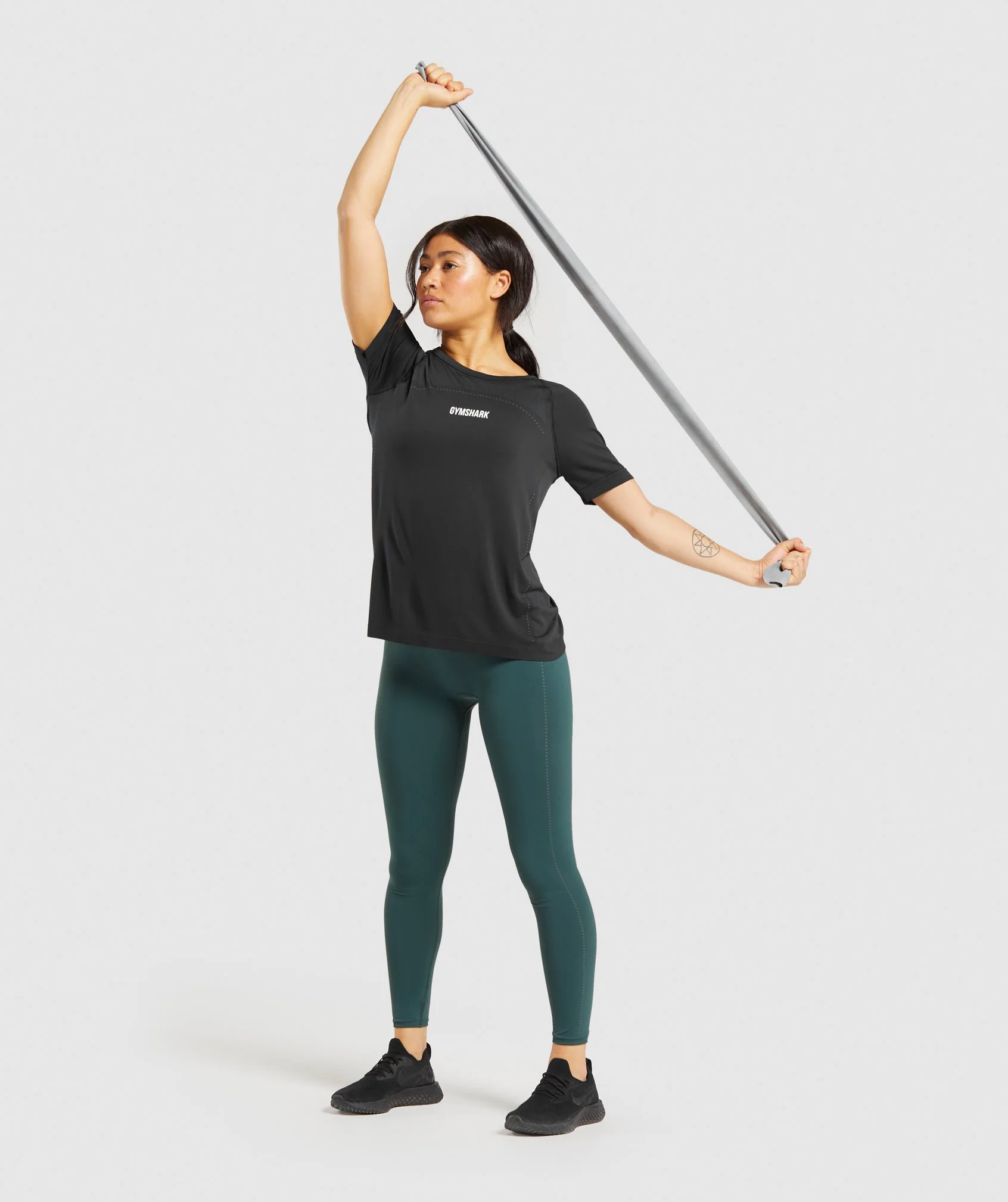 Gymshark Breeze Lightweight Seamless T-Shirt - Black - Image 4