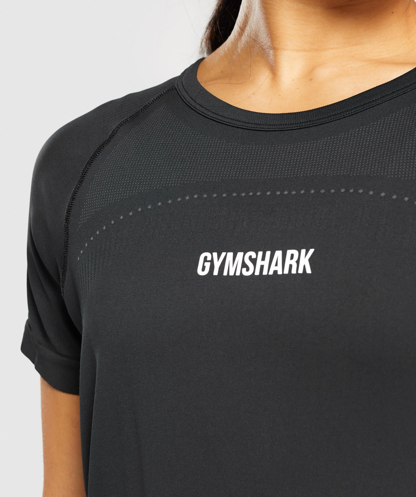 Gymshark Breeze Lightweight Seamless T-Shirt - Black - Image 6