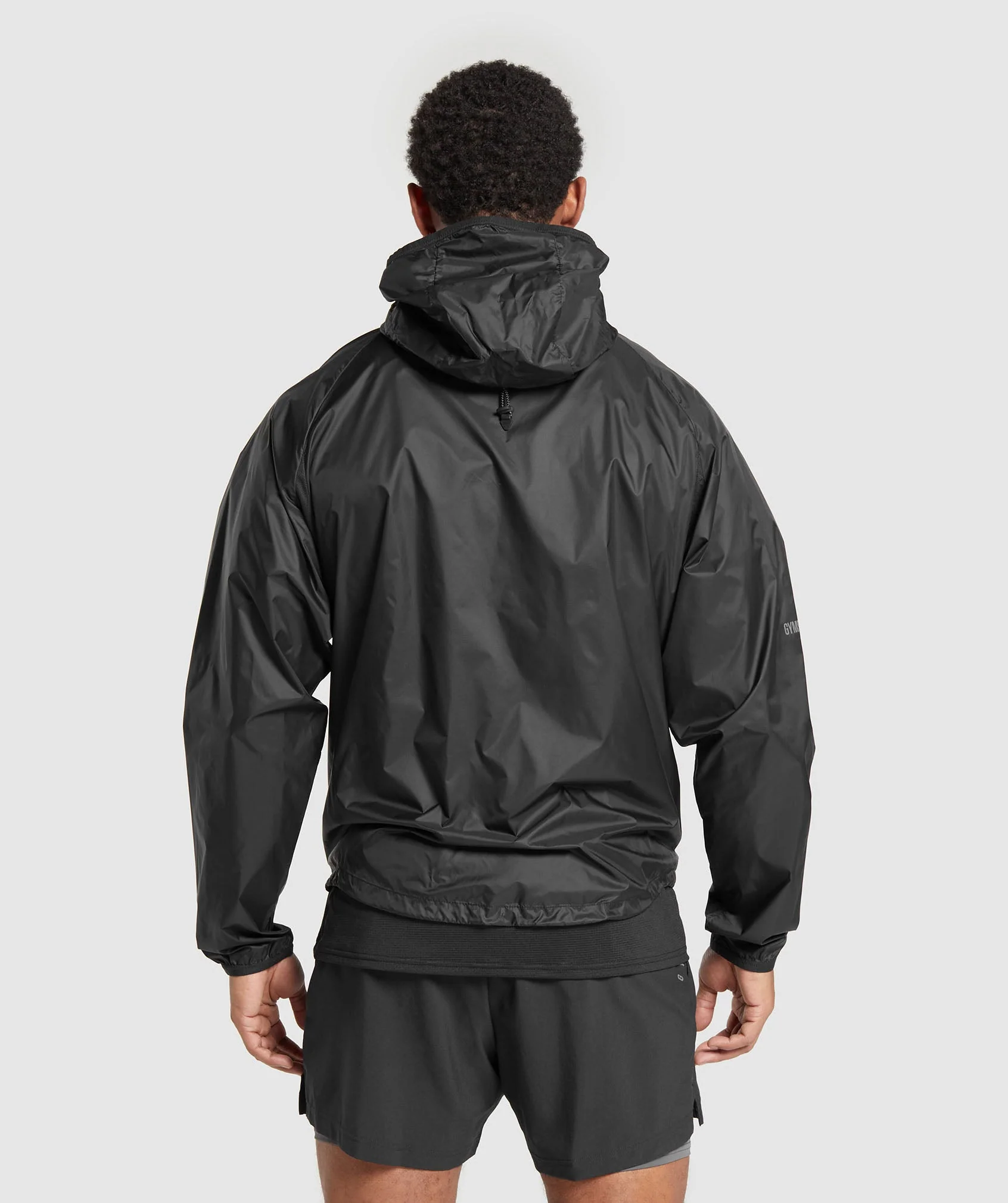 Gymshark Bude Packaway Shell - Black - Image 3