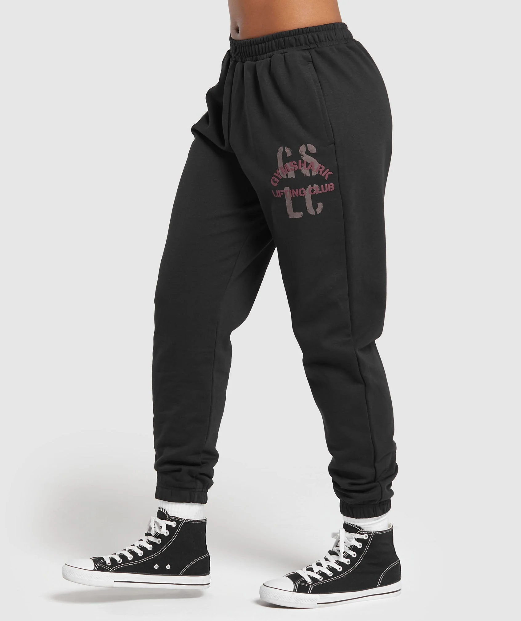 Gymshark Built Graphic Joggers - Black - Image 2