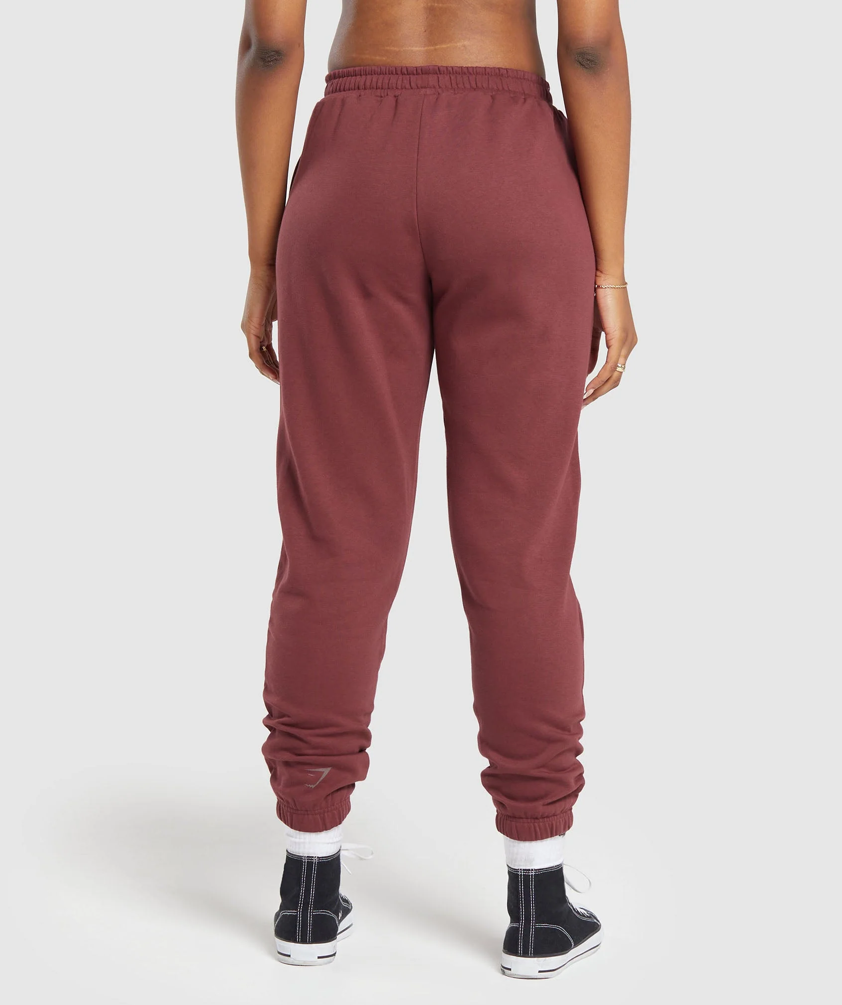 Gymshark Built Graphic Joggers - Washed Burgundy - Image 2