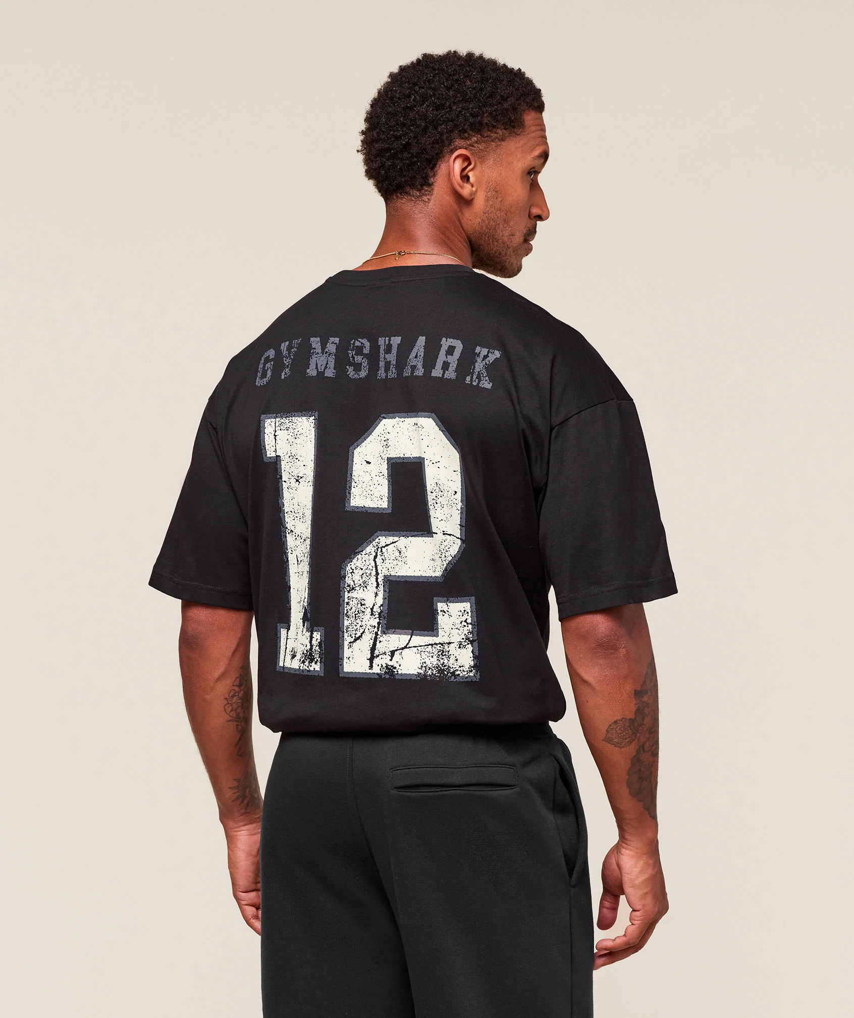 Gymshark Campus T-Shirt - Black