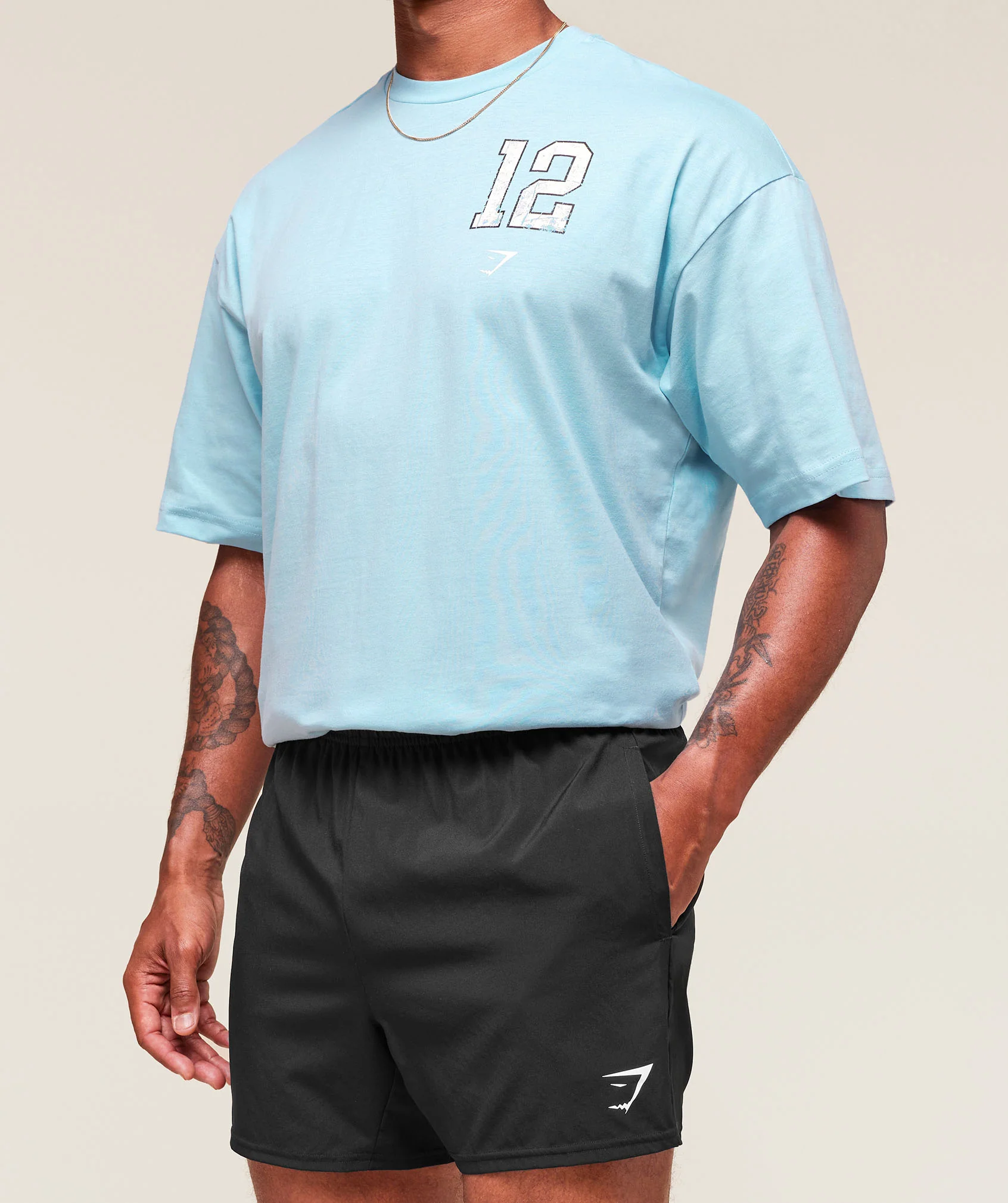 Gymshark Campus T-Shirt - Athletic Light Blue - Image 3
