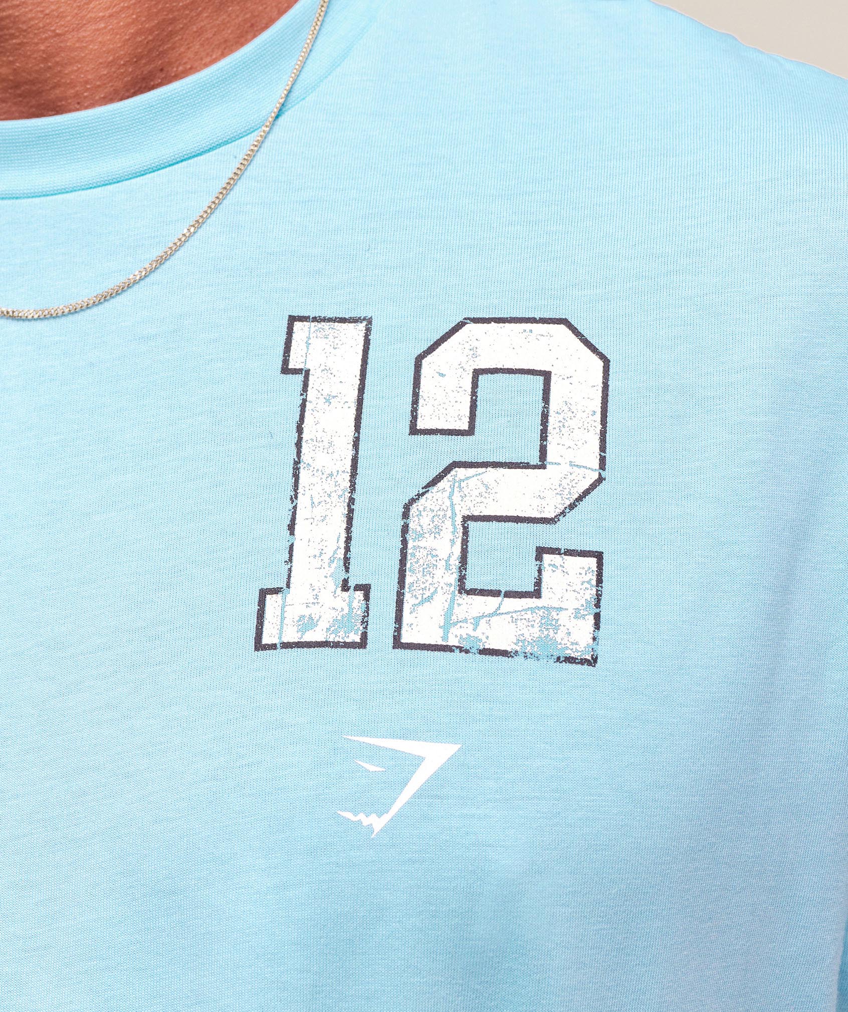 Gymshark Campus T-Shirt - Athletic Light Blue - Image 5
