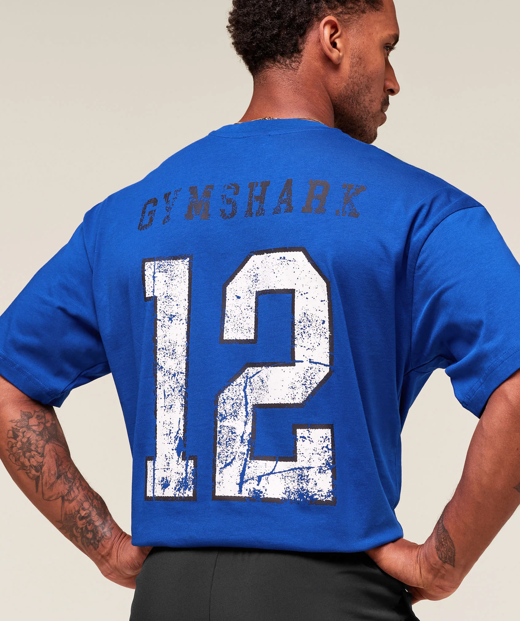 Gymshark Campus T-Shirt - Athletic Blue - Image 4